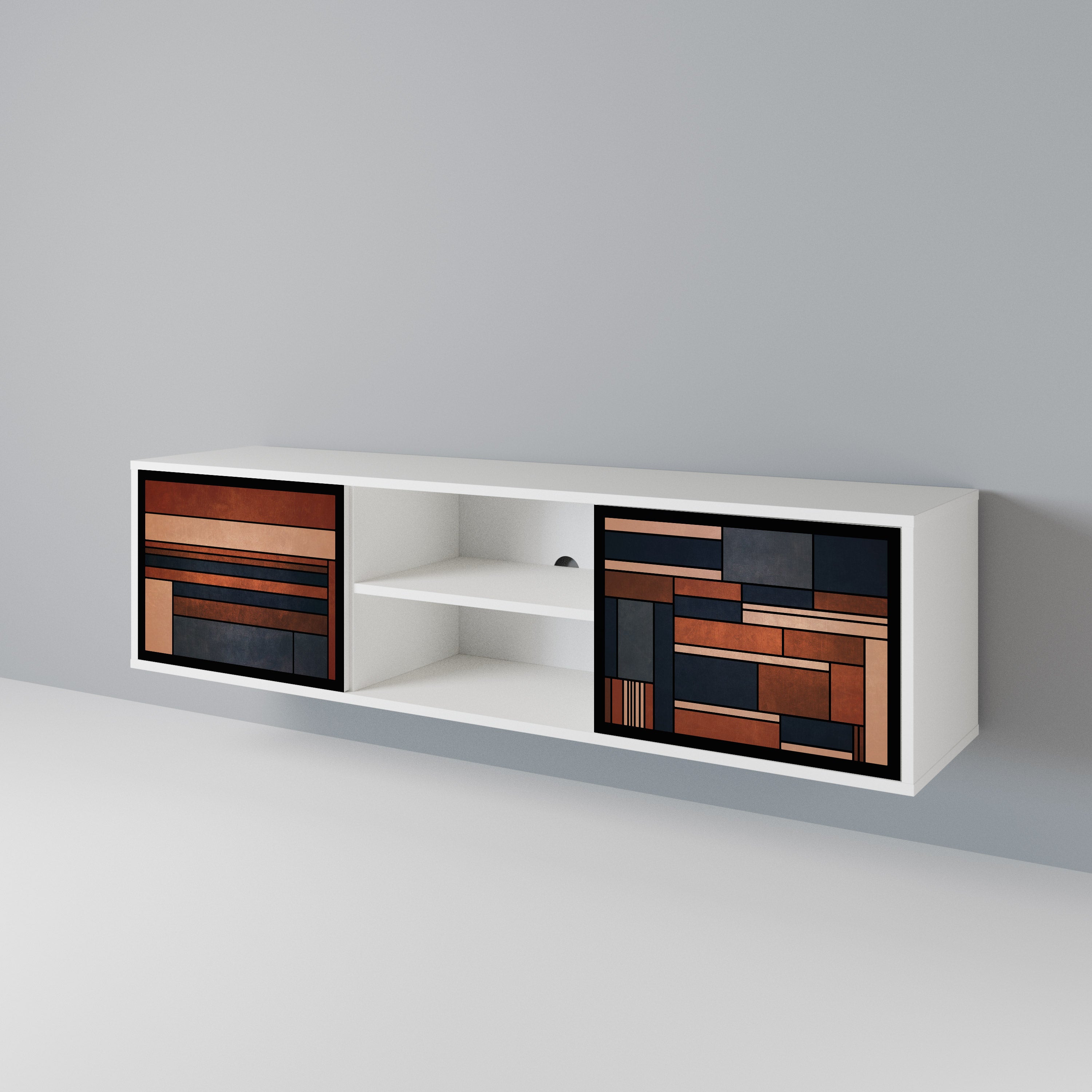 INTREPID FORMATION Mueble de TV de 2 Puertas