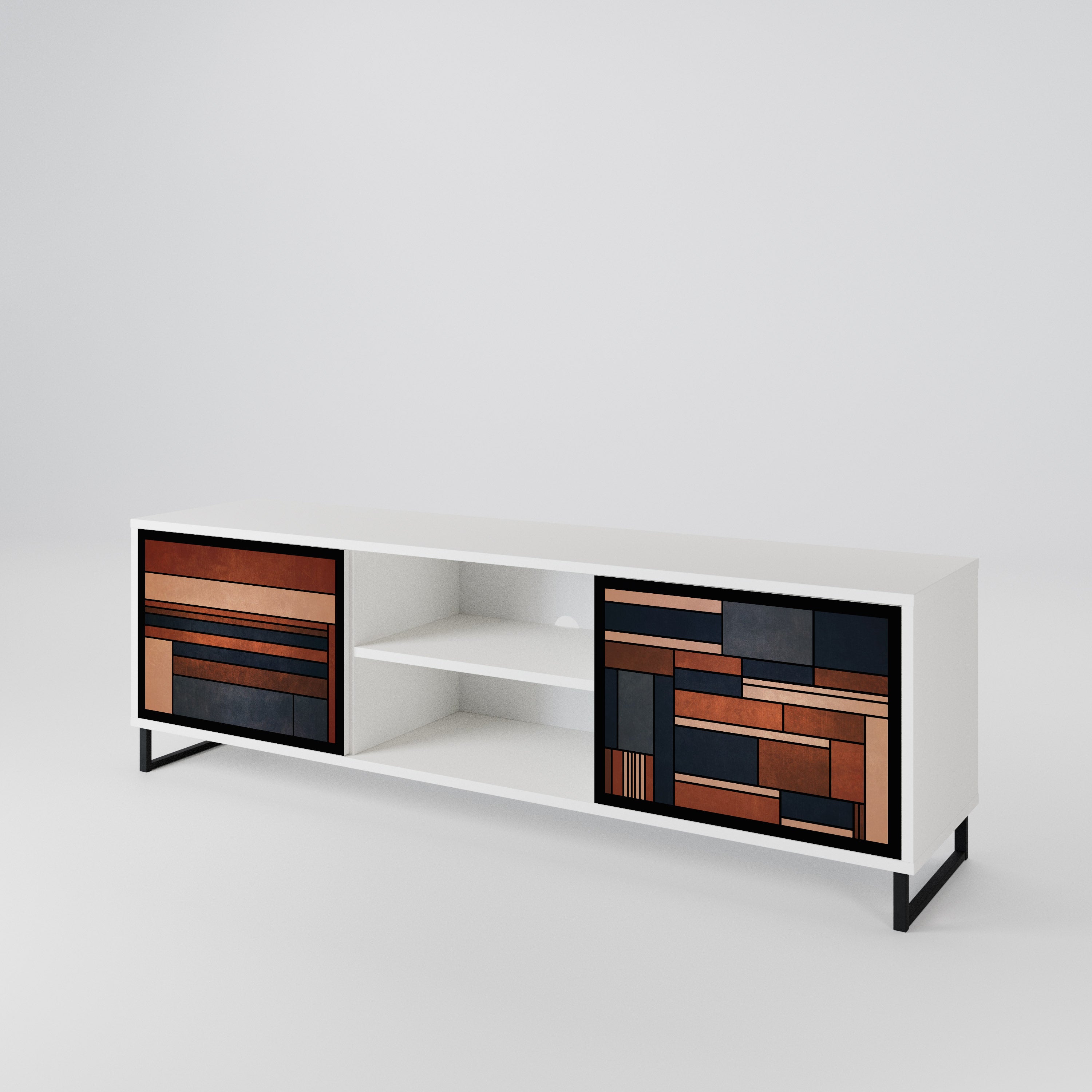 INTREPID FORMATION Mueble de TV de 2 Puertas