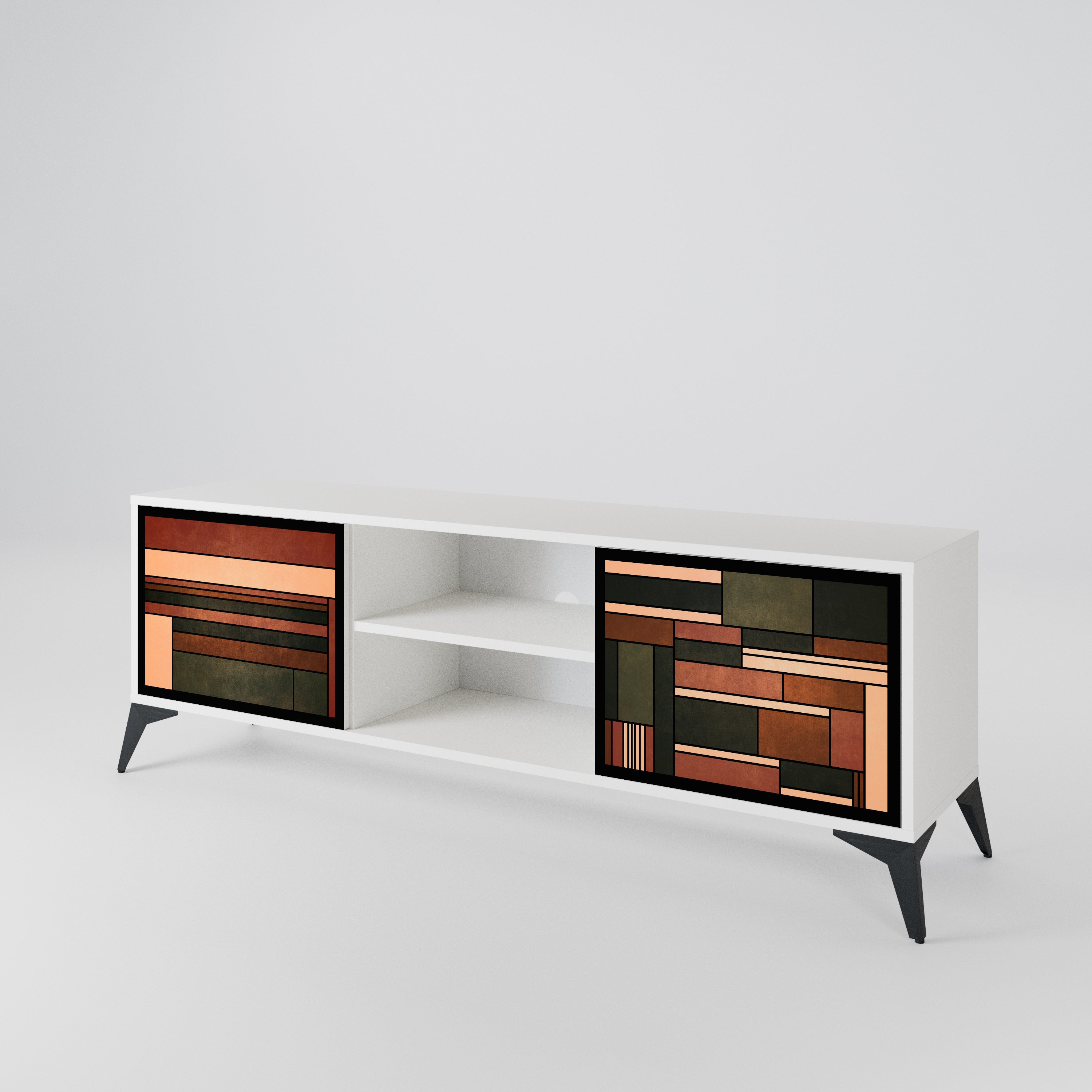 FIGURES OF NATURE Mueble de TV de 2 Puertas