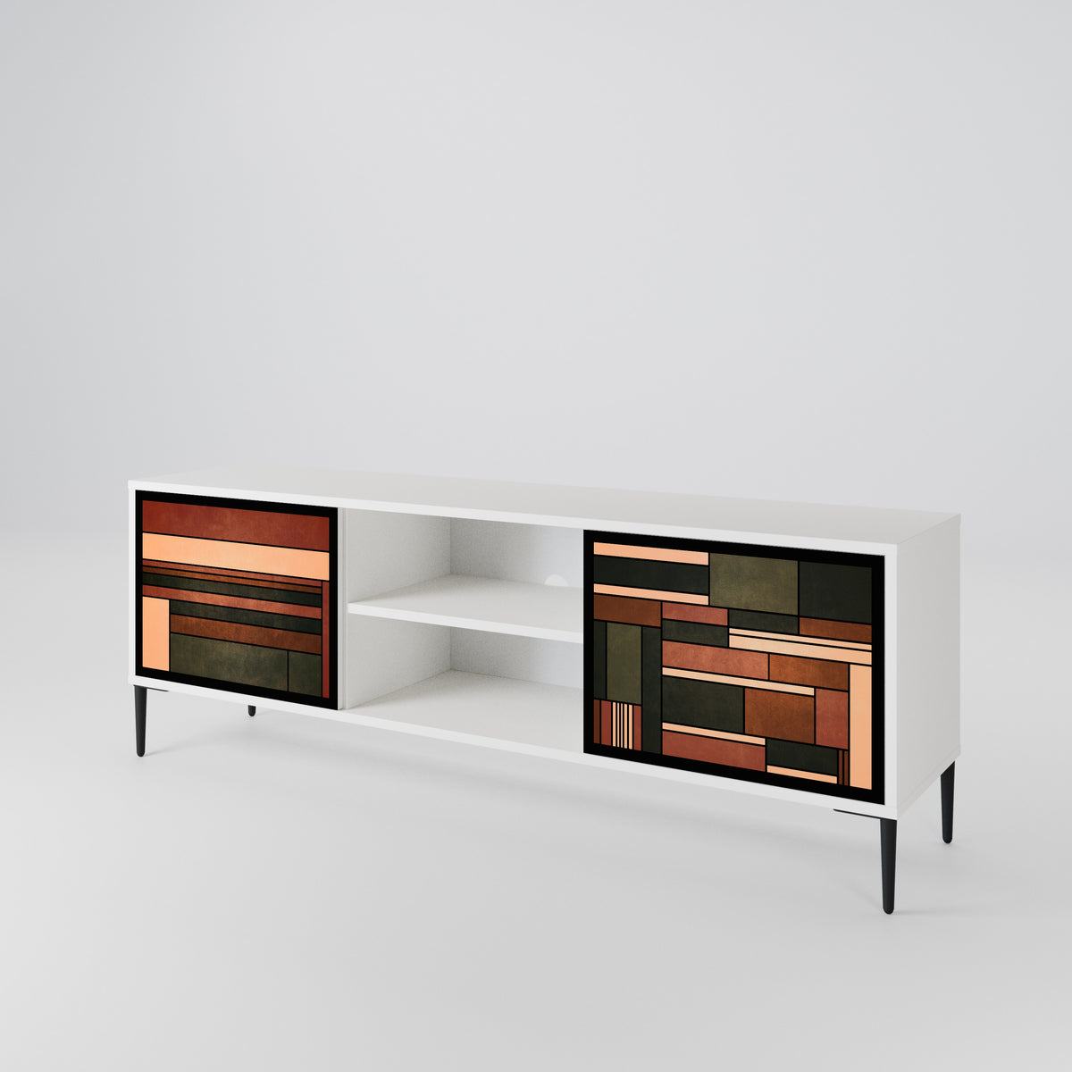 FIGURES OF NATURE Mueble de TV de 2 Puertas