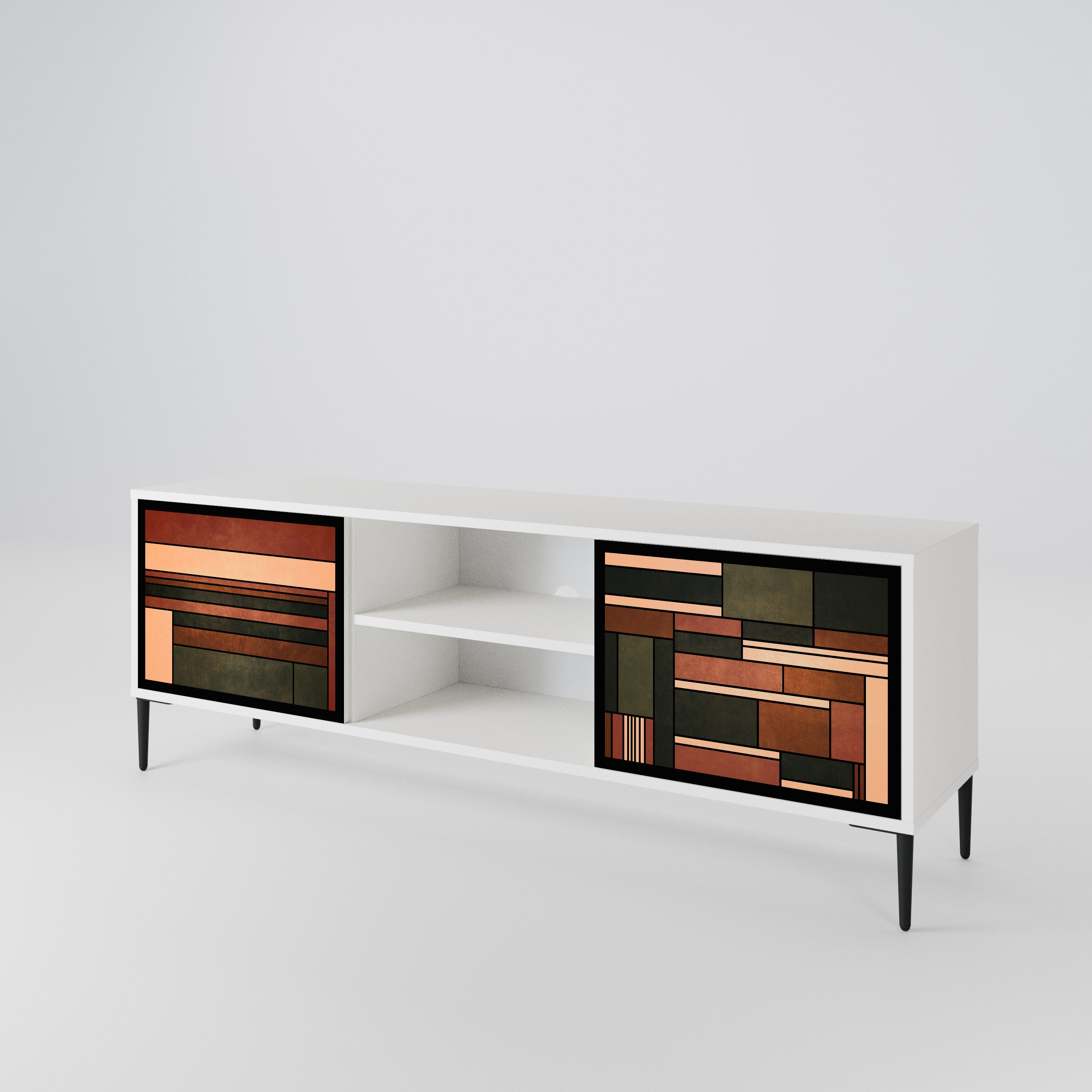 FIGURES OF NATURE Mueble de TV de 2 Puertas