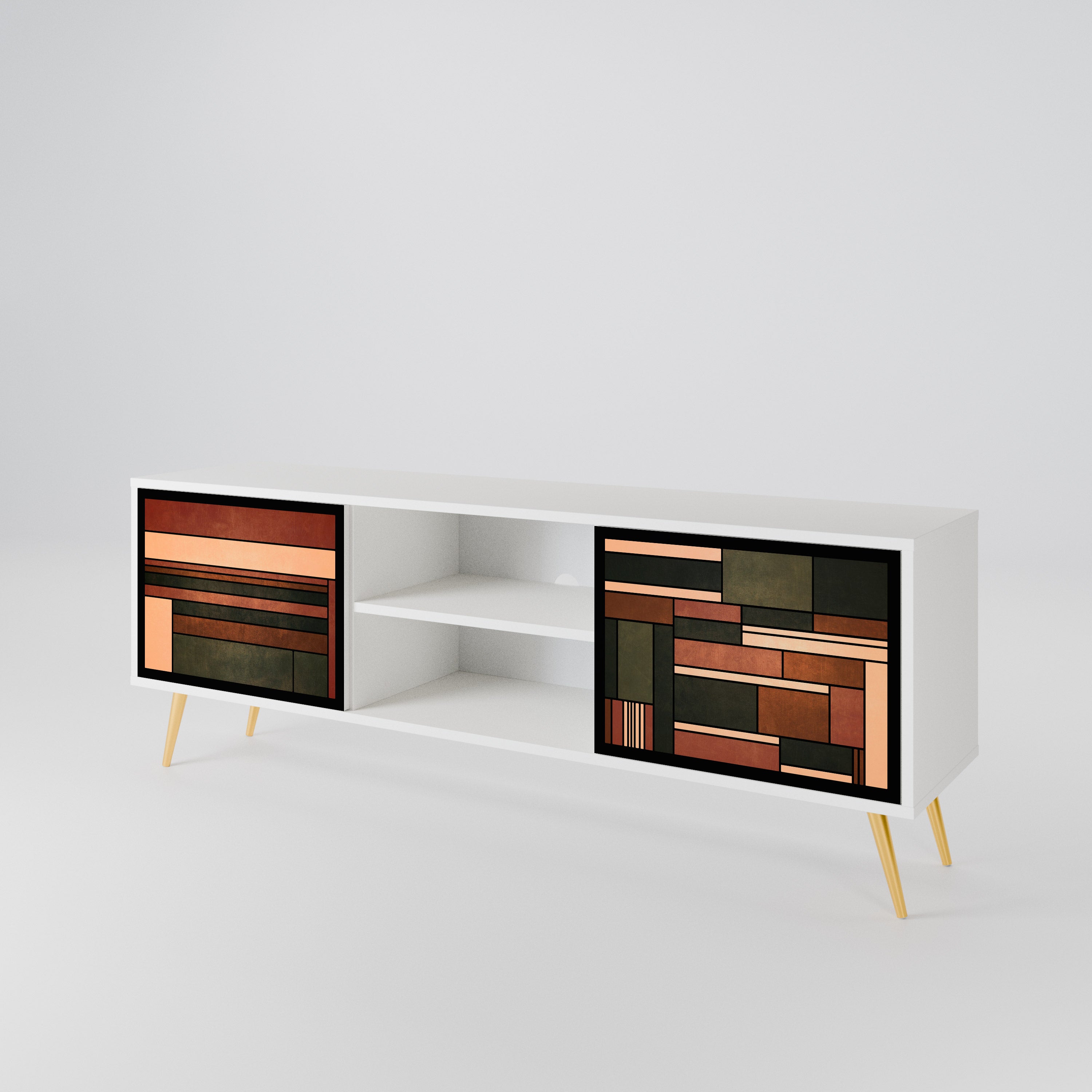 FIGURES OF NATURE Mueble de TV de 2 Puertas