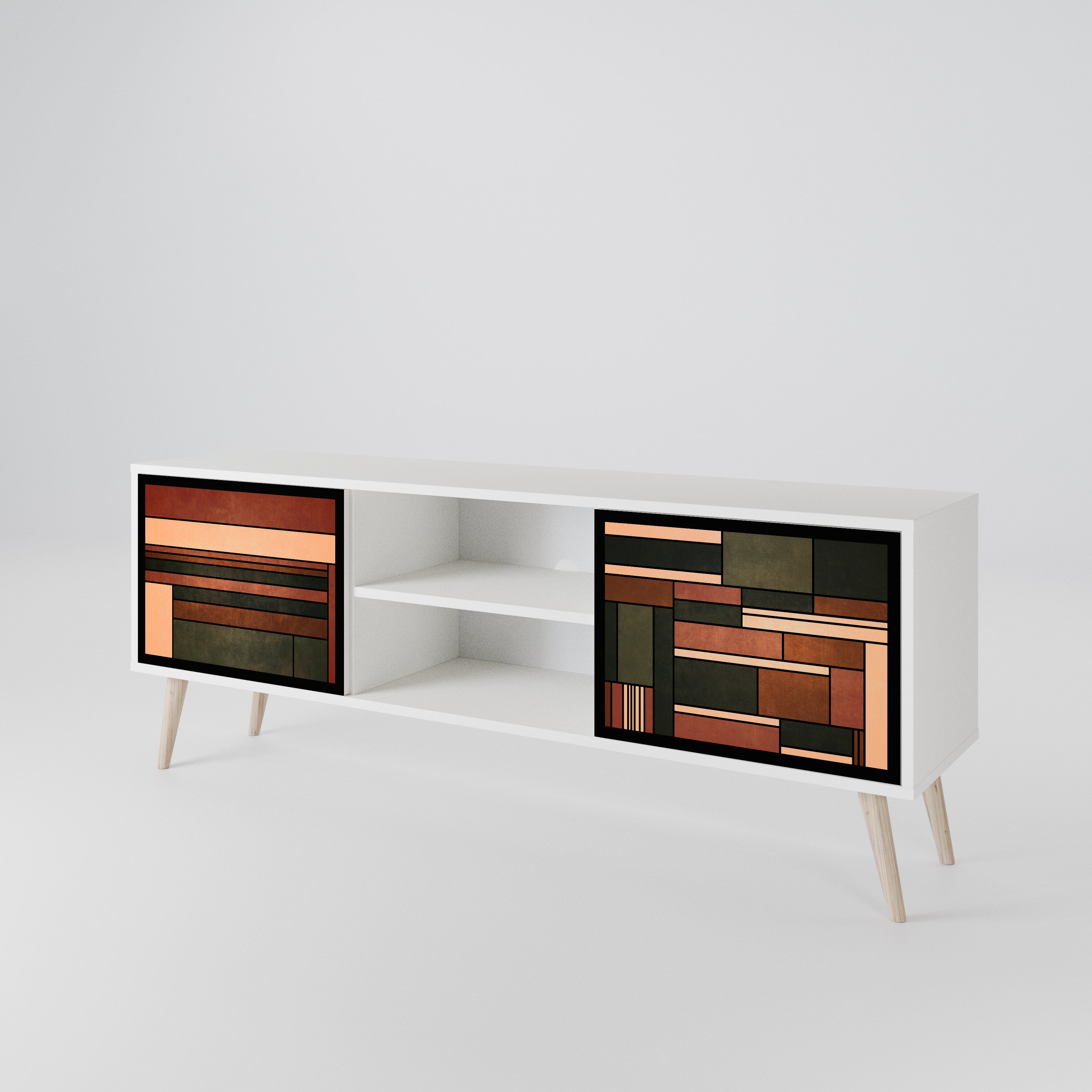 FIGURES OF NATURE Mueble de TV de 2 Puertas