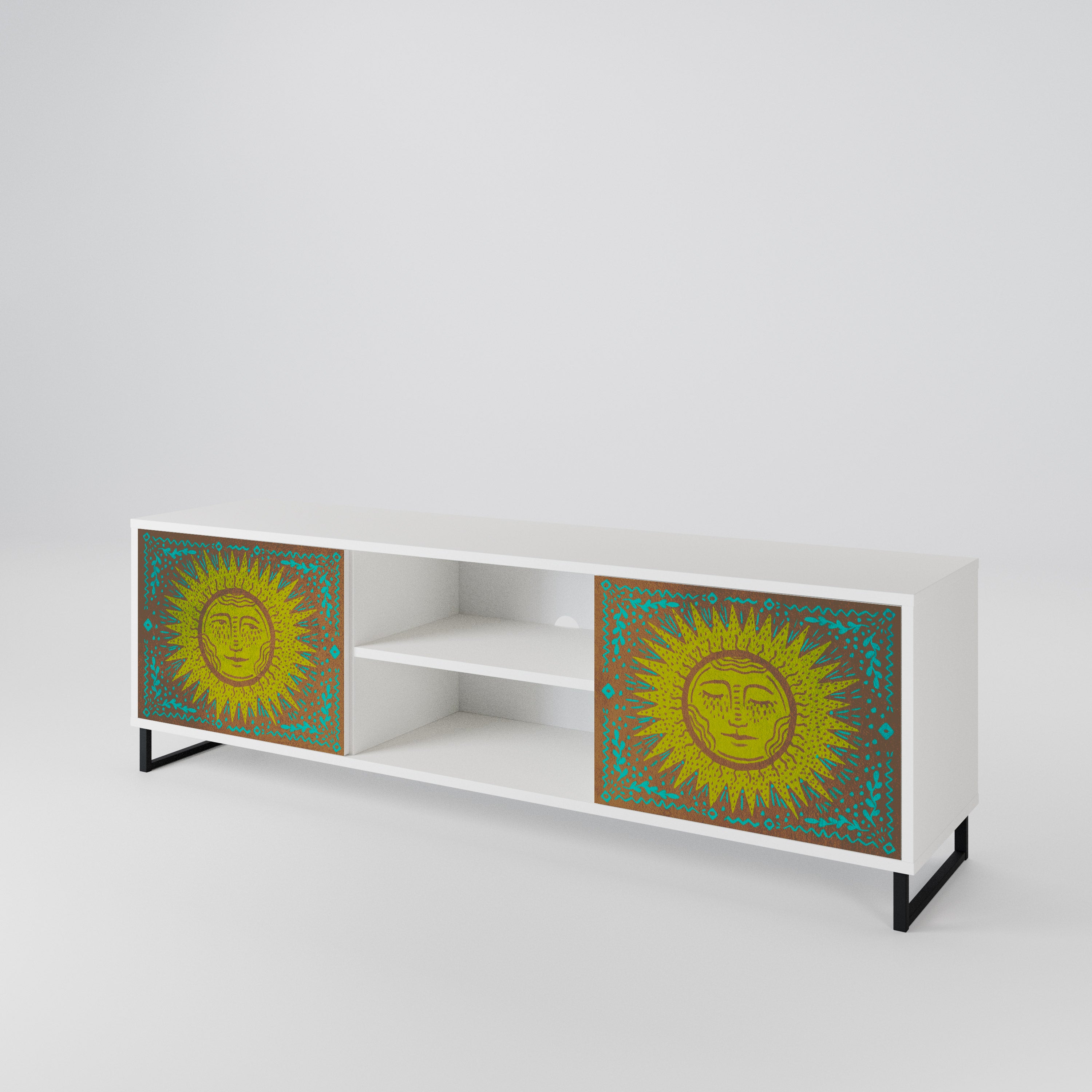 SUNSHINE EULOGY Mueble de TV de 2 Puertas