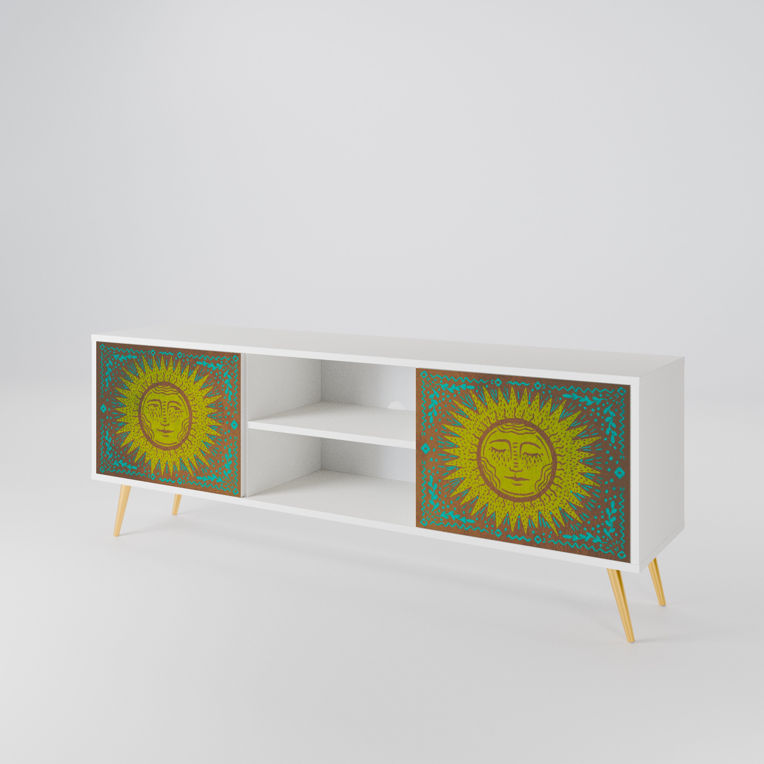 SUNSHINE EULOGY Mueble de TV de 2 Puertas