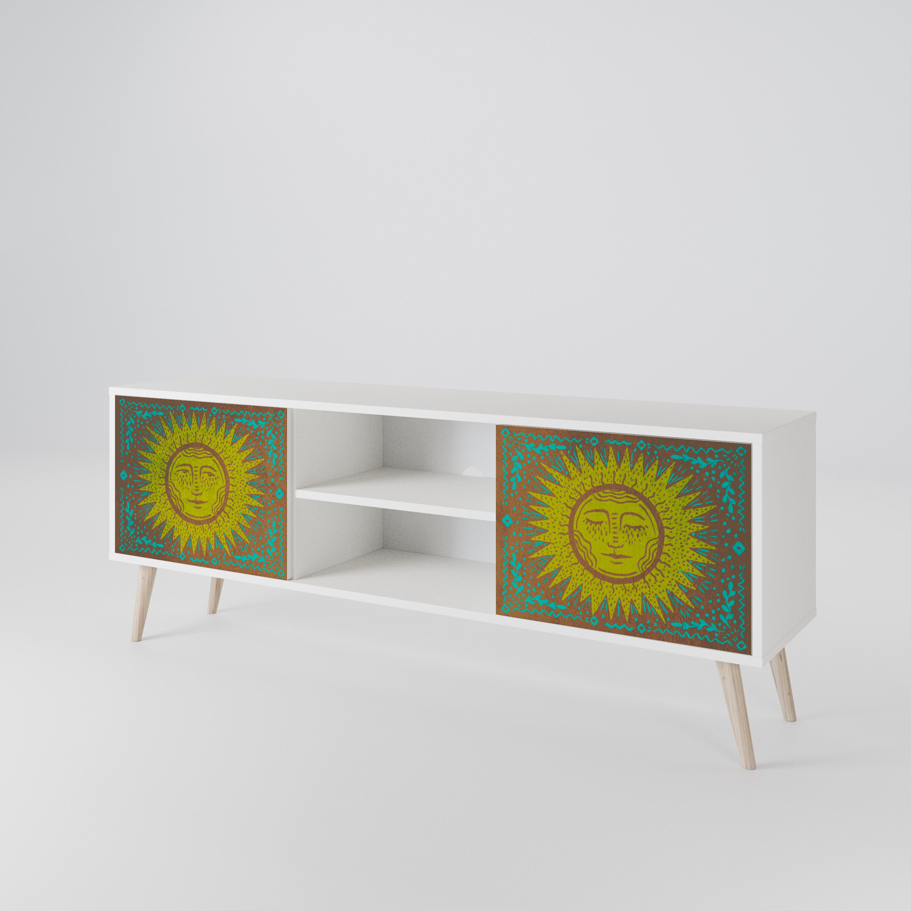 SUNSHINE EULOGY Mueble de TV de 2 Puertas