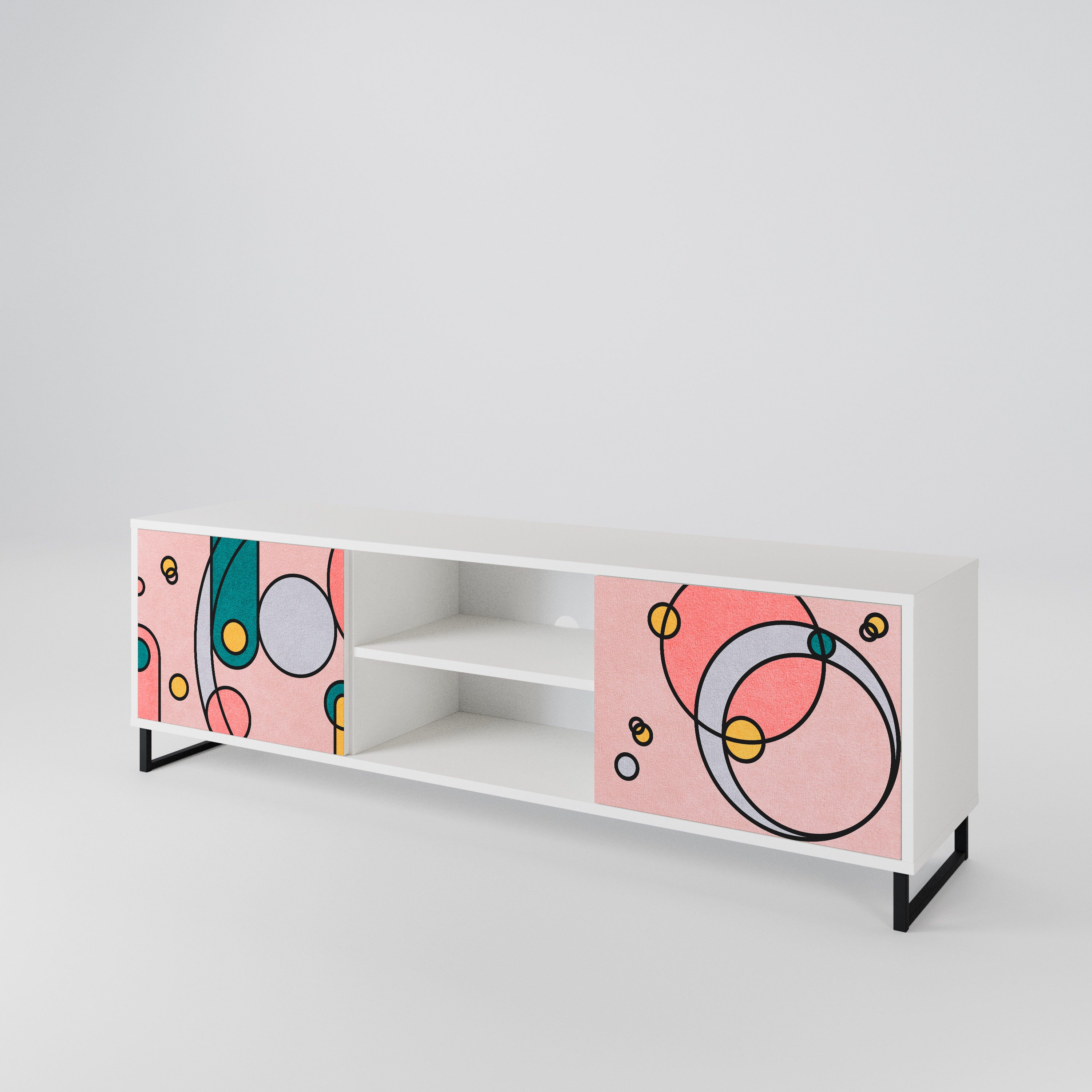 GOSSAMER ECHOES Mueble de TV de 2 Puertas