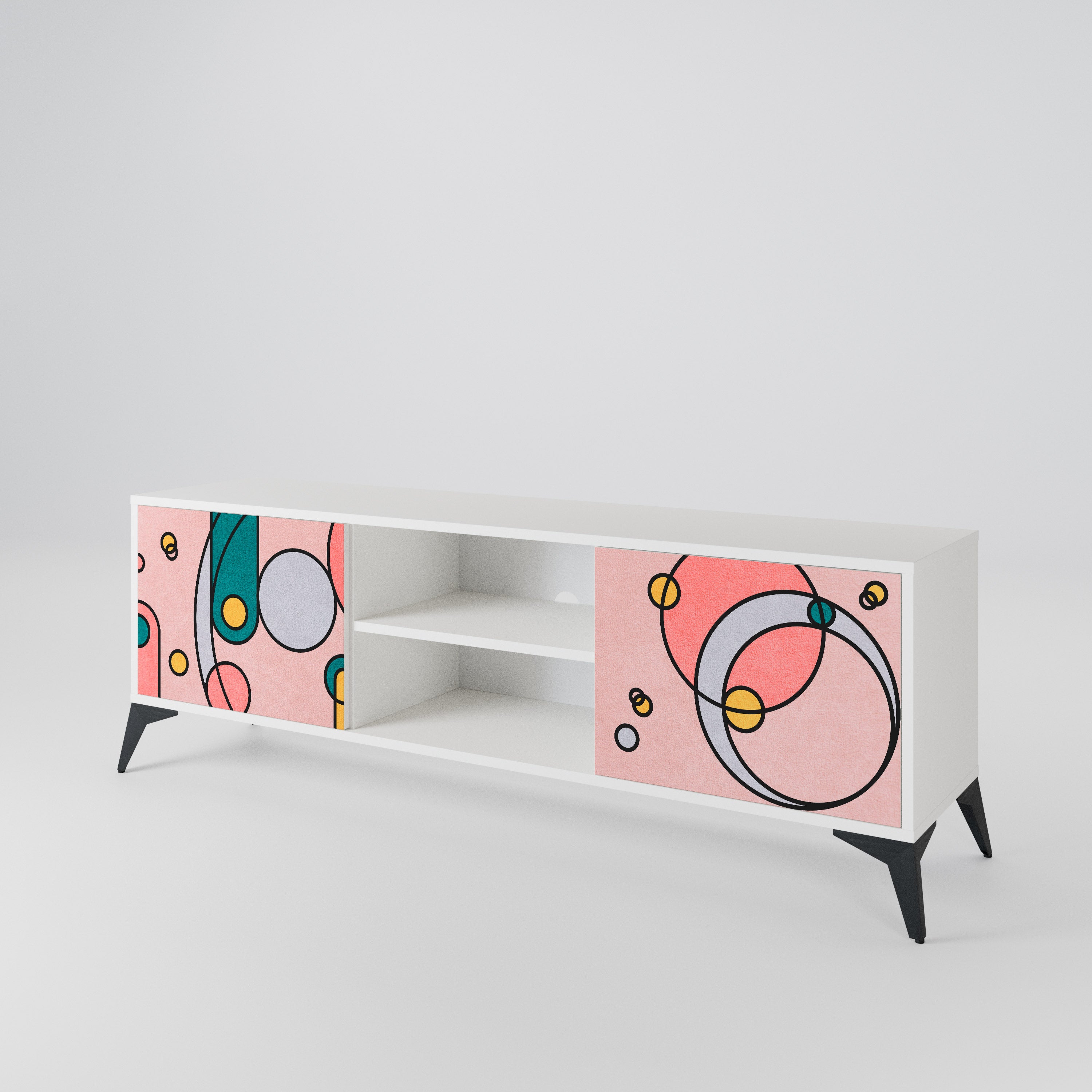 GOSSAMER ECHOES Mueble de TV de 2 Puertas