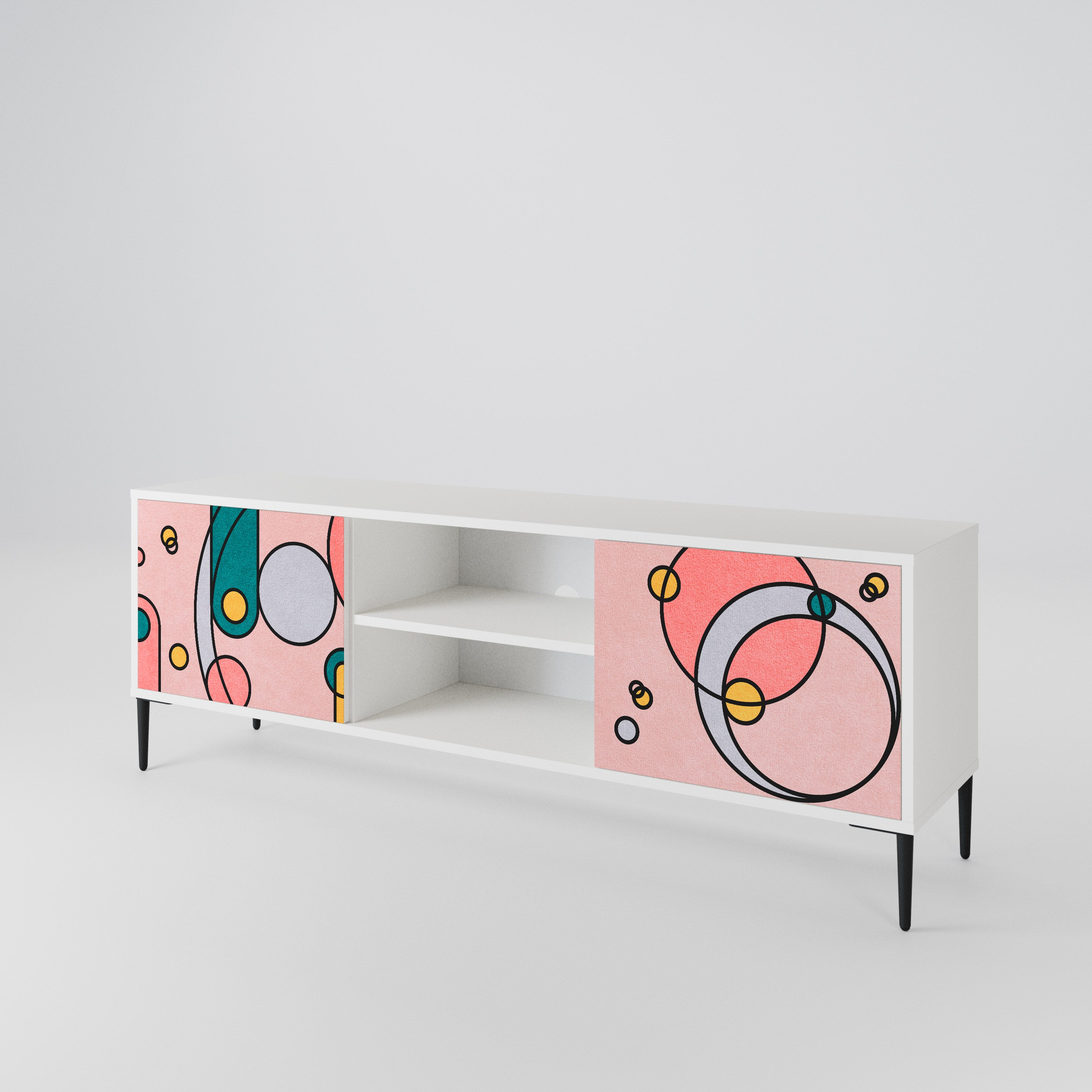 GOSSAMER ECHOES Mueble de TV de 2 Puertas