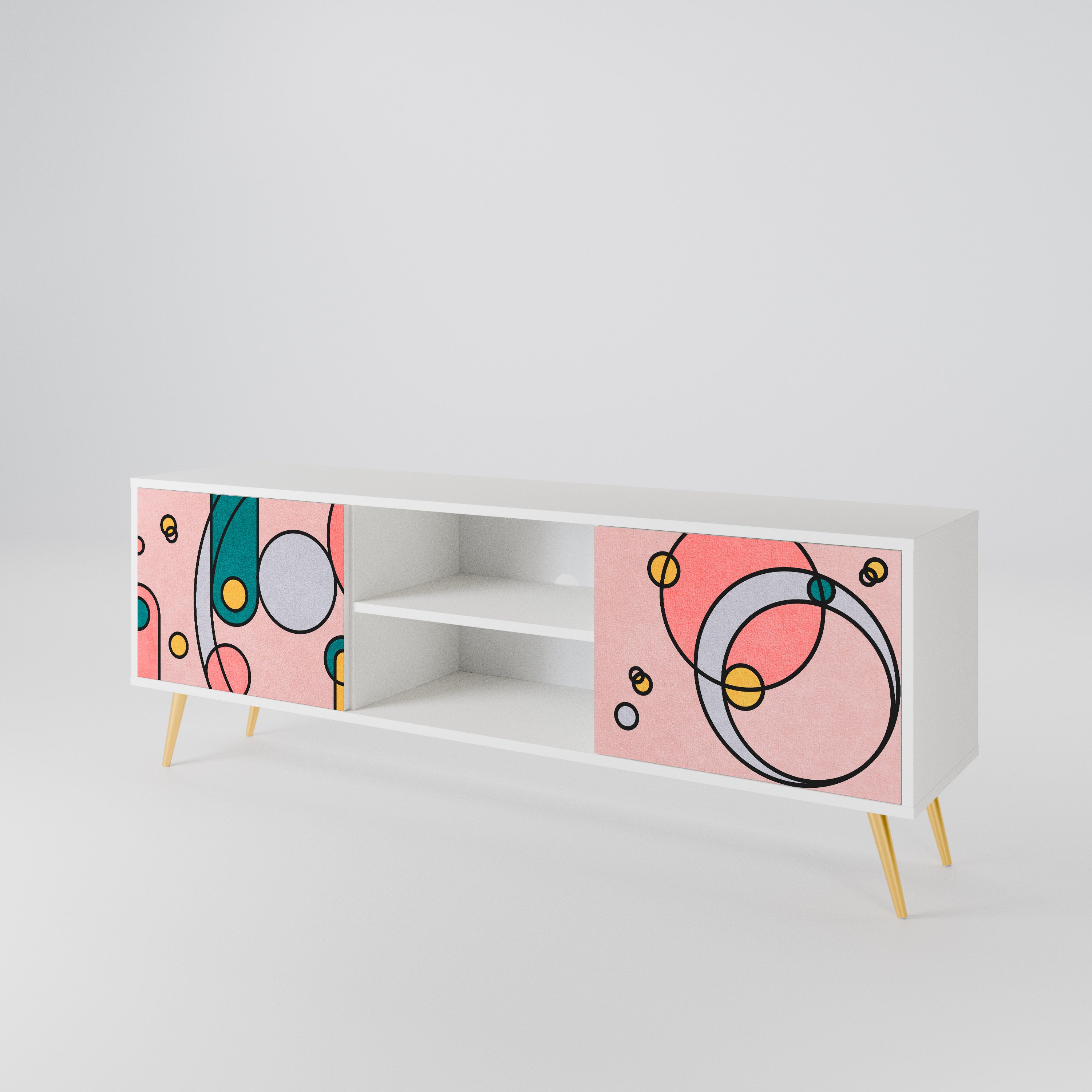 GOSSAMER ECHOES Mueble de TV de 2 Puertas
