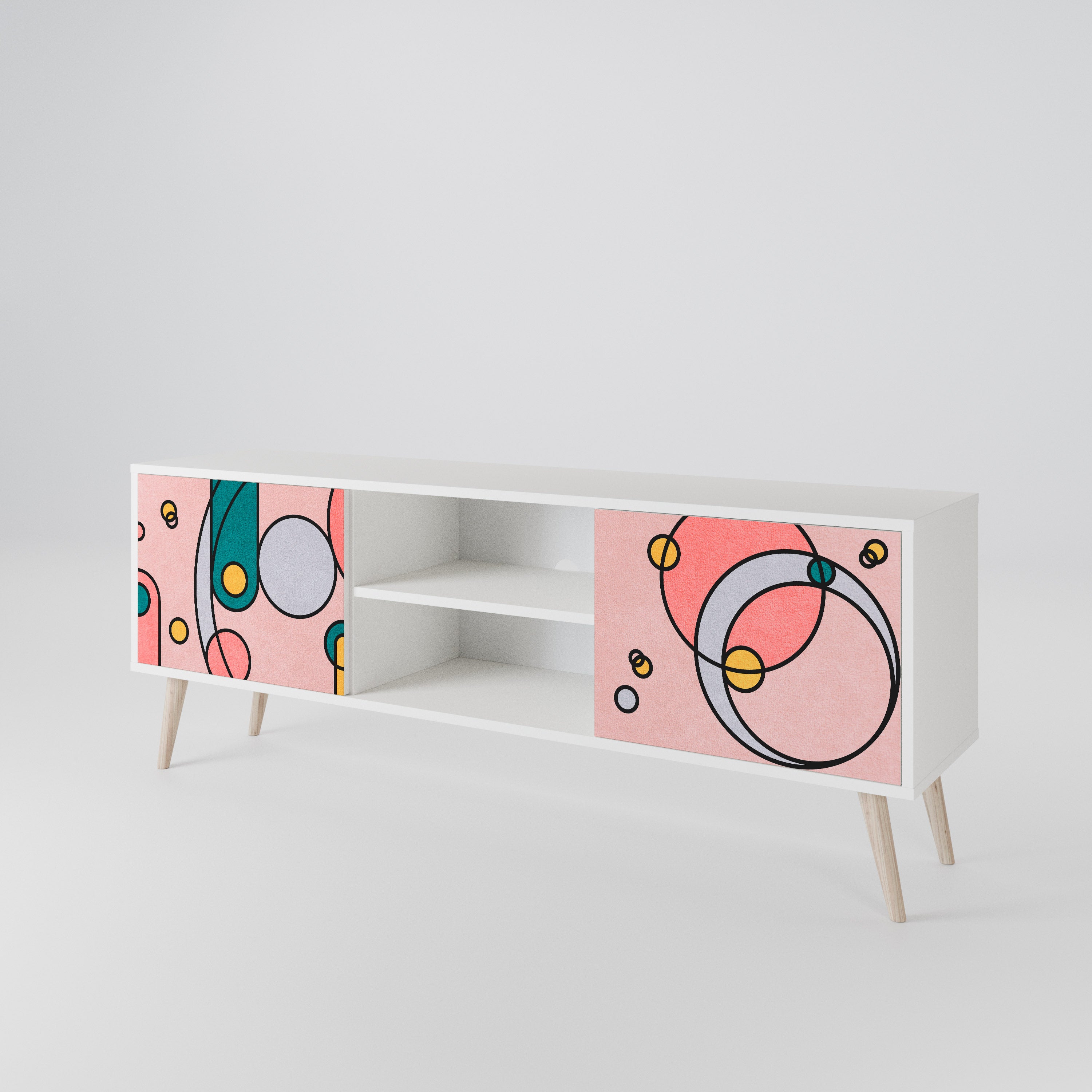 GOSSAMER ECHOES Mueble de TV de 2 Puertas