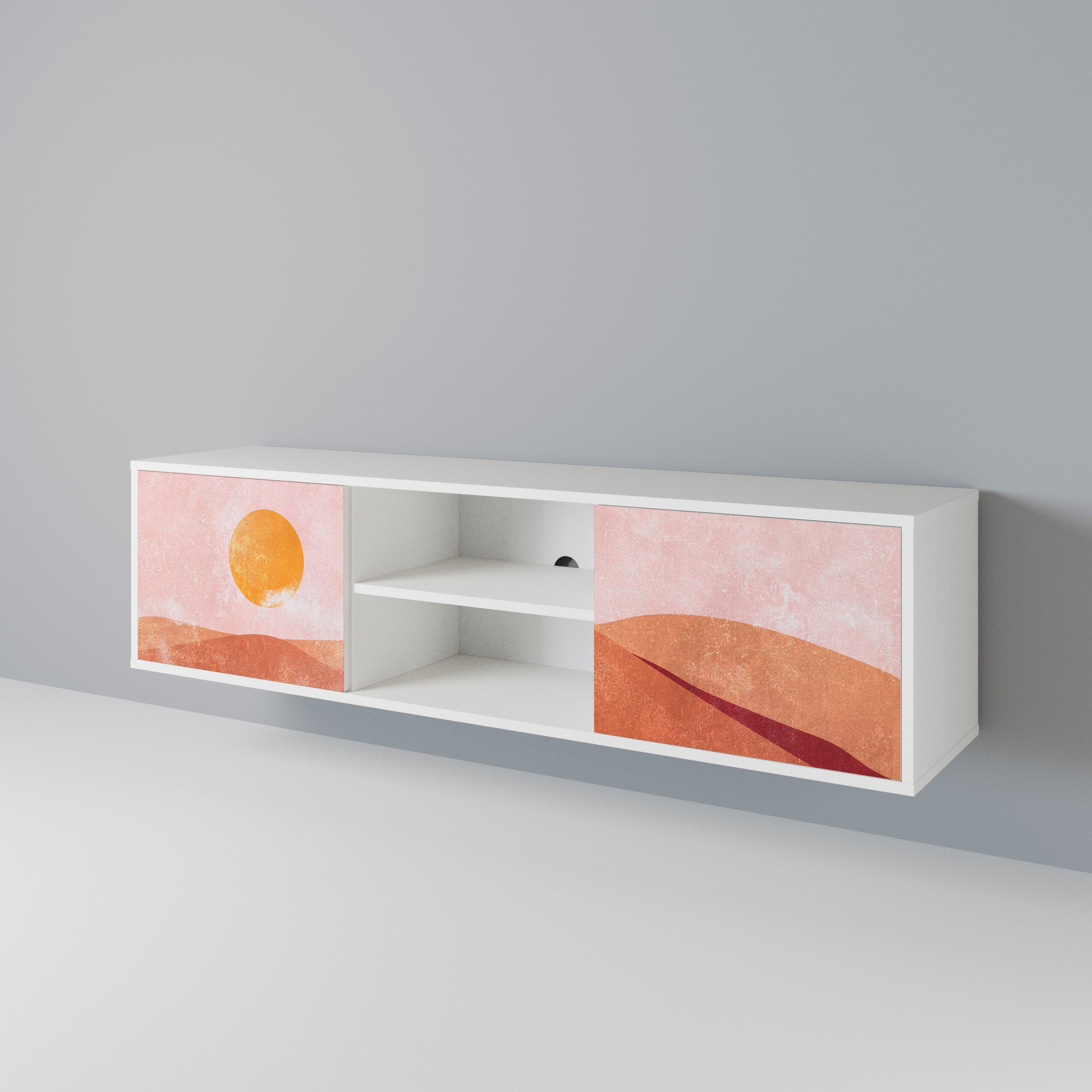 LUMINOUS SUNLIGHT Mueble de TV de 2 Puertas