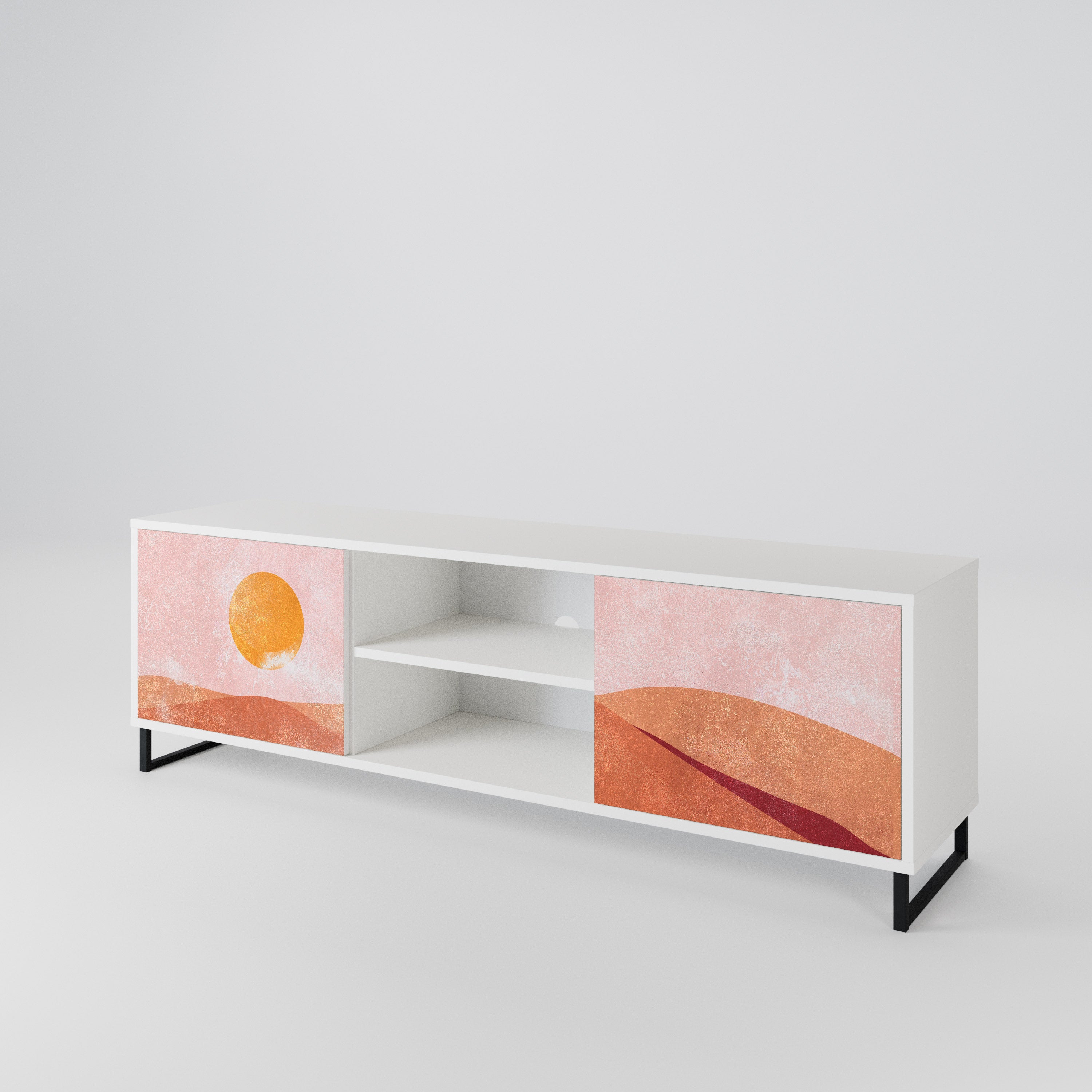 LUMINOUS SUNLIGHT Mueble de TV de 2 Puertas