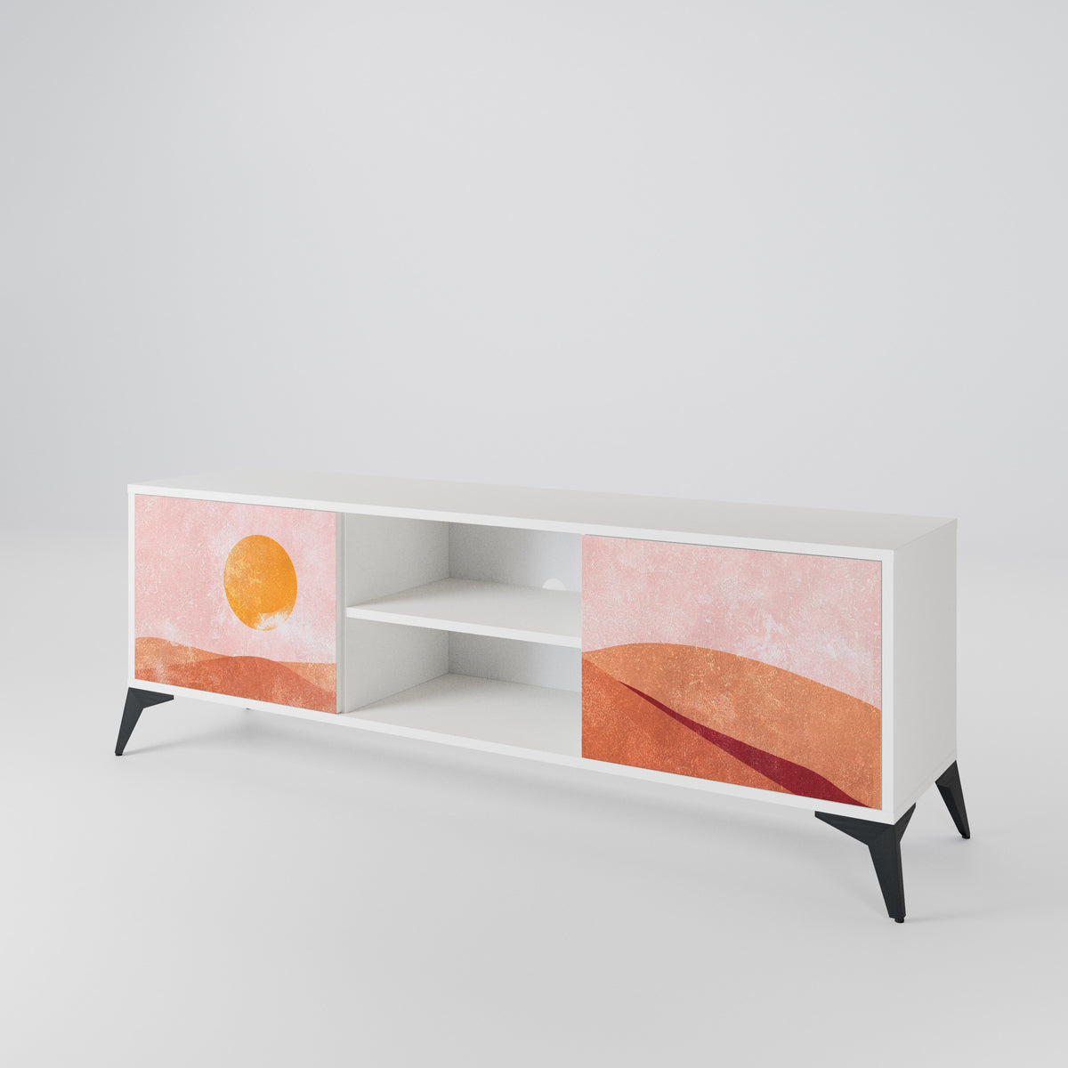 LUMINOUS SUNLIGHT Mueble de TV de 2 Puertas