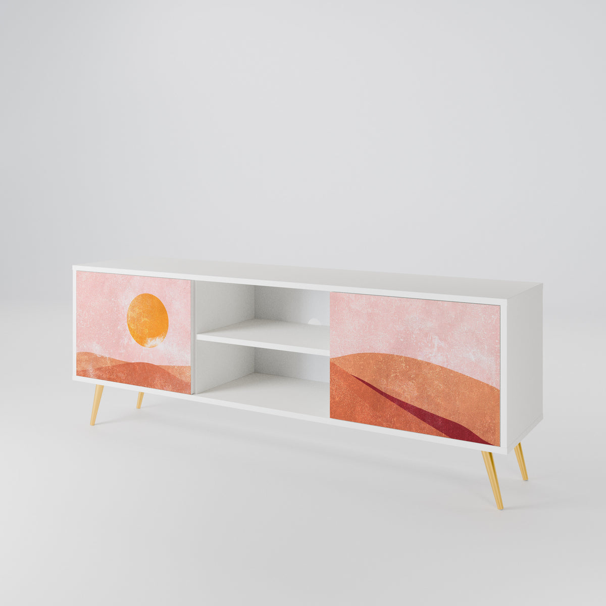 LUMINOUS SUNLIGHT Mueble de TV de 2 Puertas
