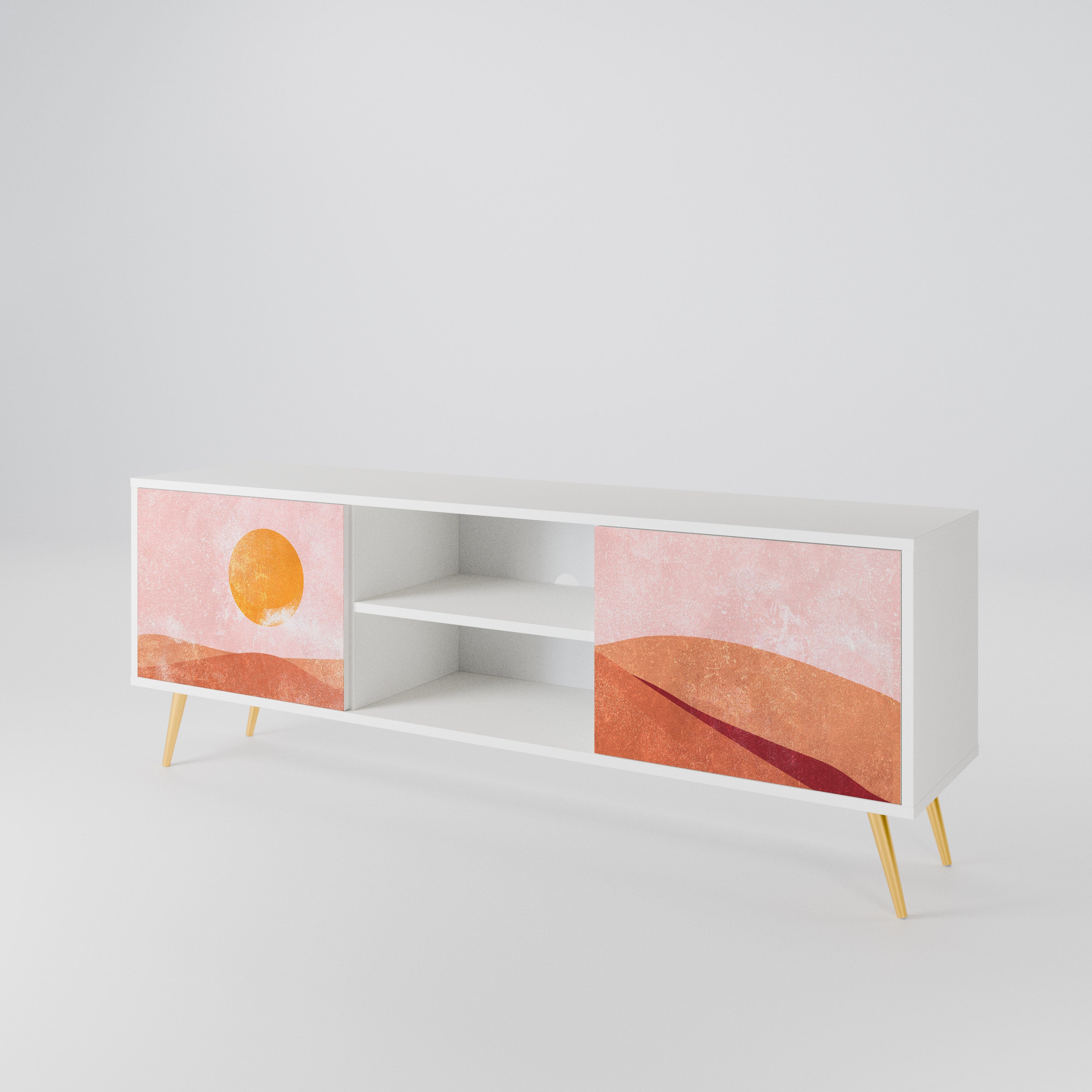 LUMINOUS SUNLIGHT Mueble de TV de 2 Puertas