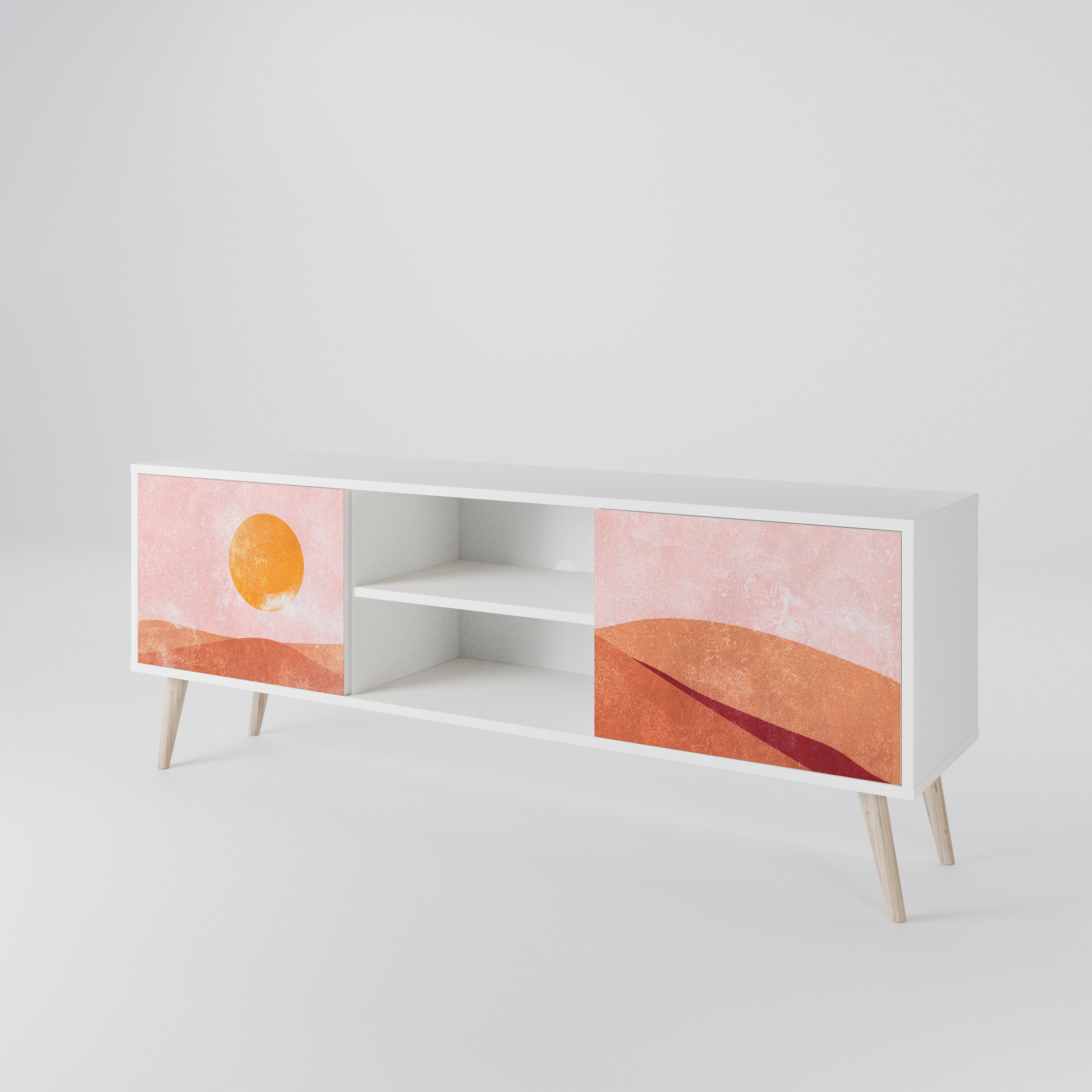 LUMINOUS SUNLIGHT Mueble de TV de 2 Puertas