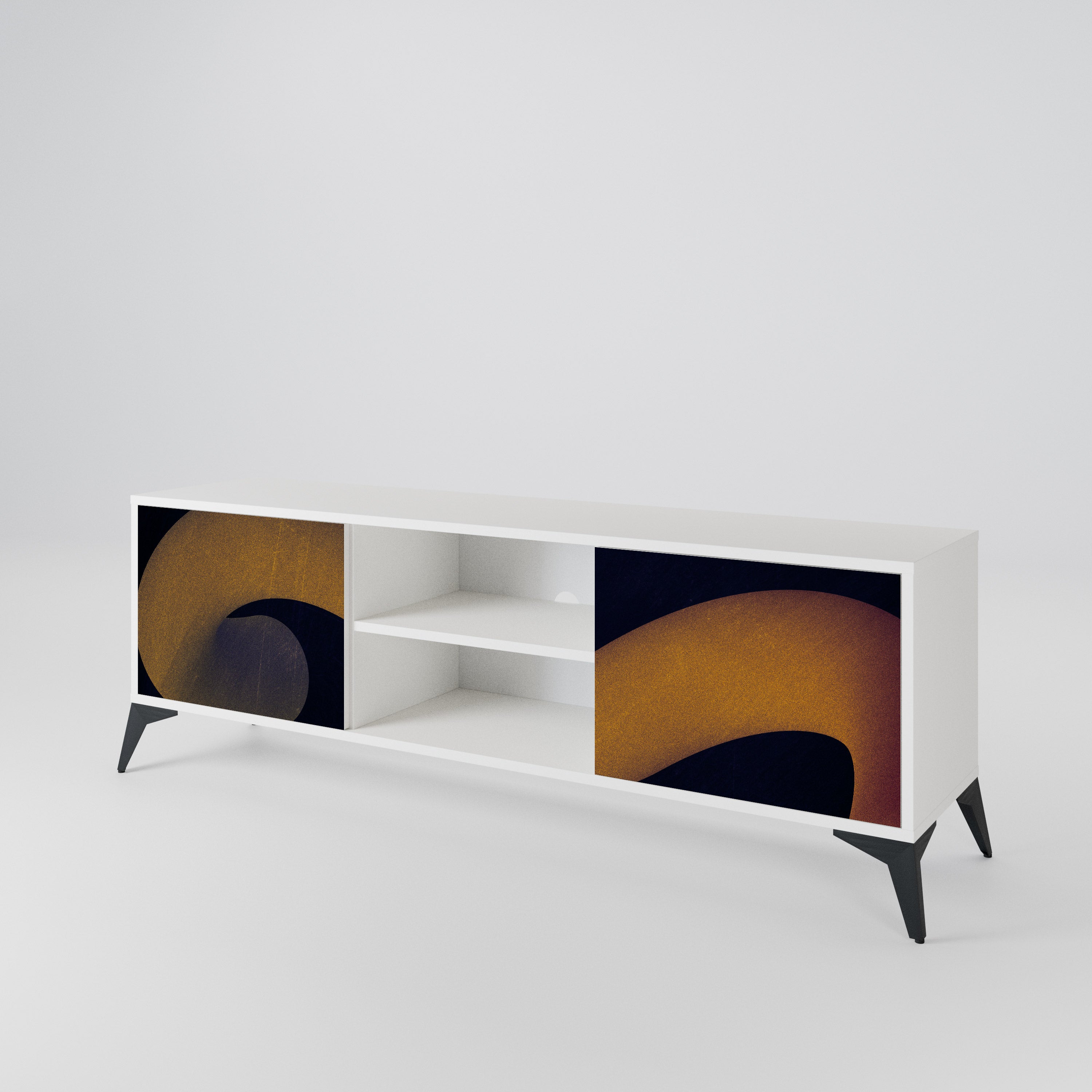 HOLLOW TIME Mueble de TV de 2 Puertas