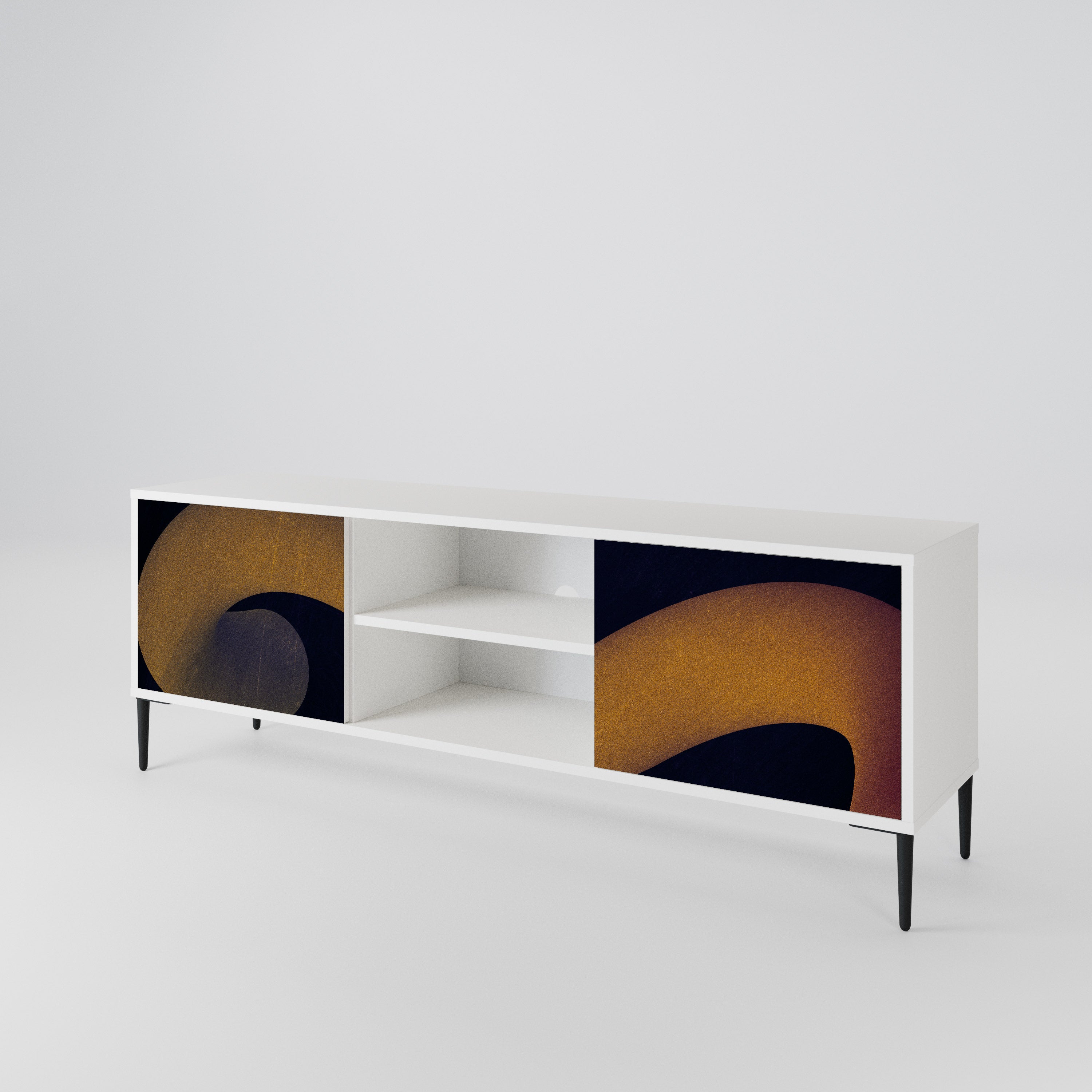 HOLLOW TIME Mueble de TV de 2 Puertas