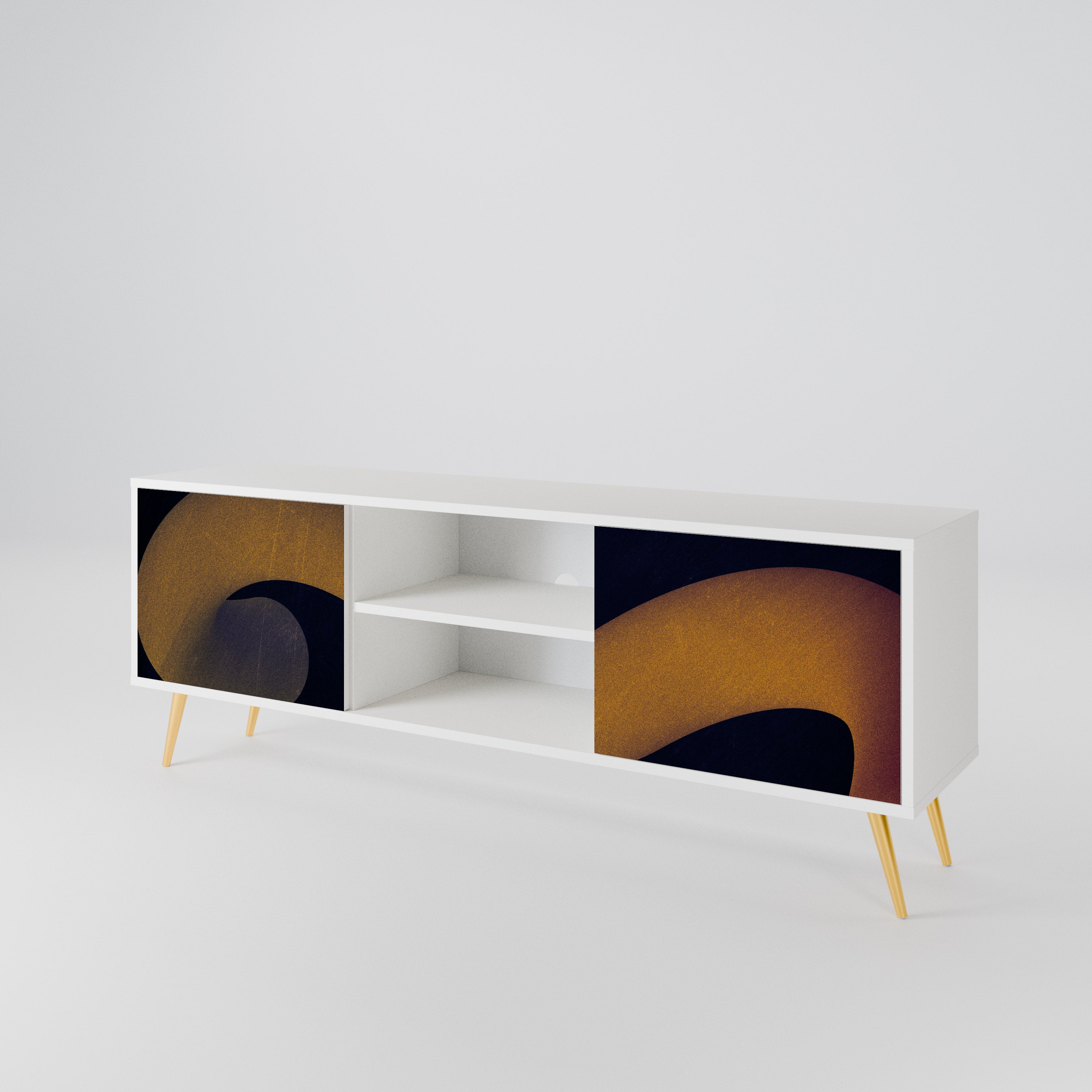 HOLLOW TIME Mueble de TV de 2 Puertas