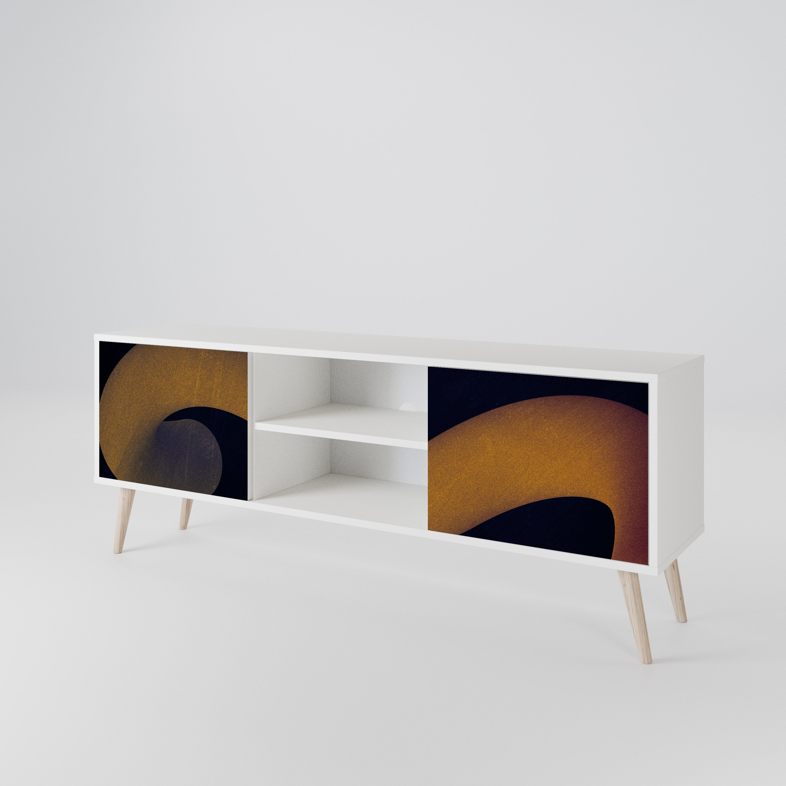 HOLLOW TIME Mueble de TV de 2 Puertas