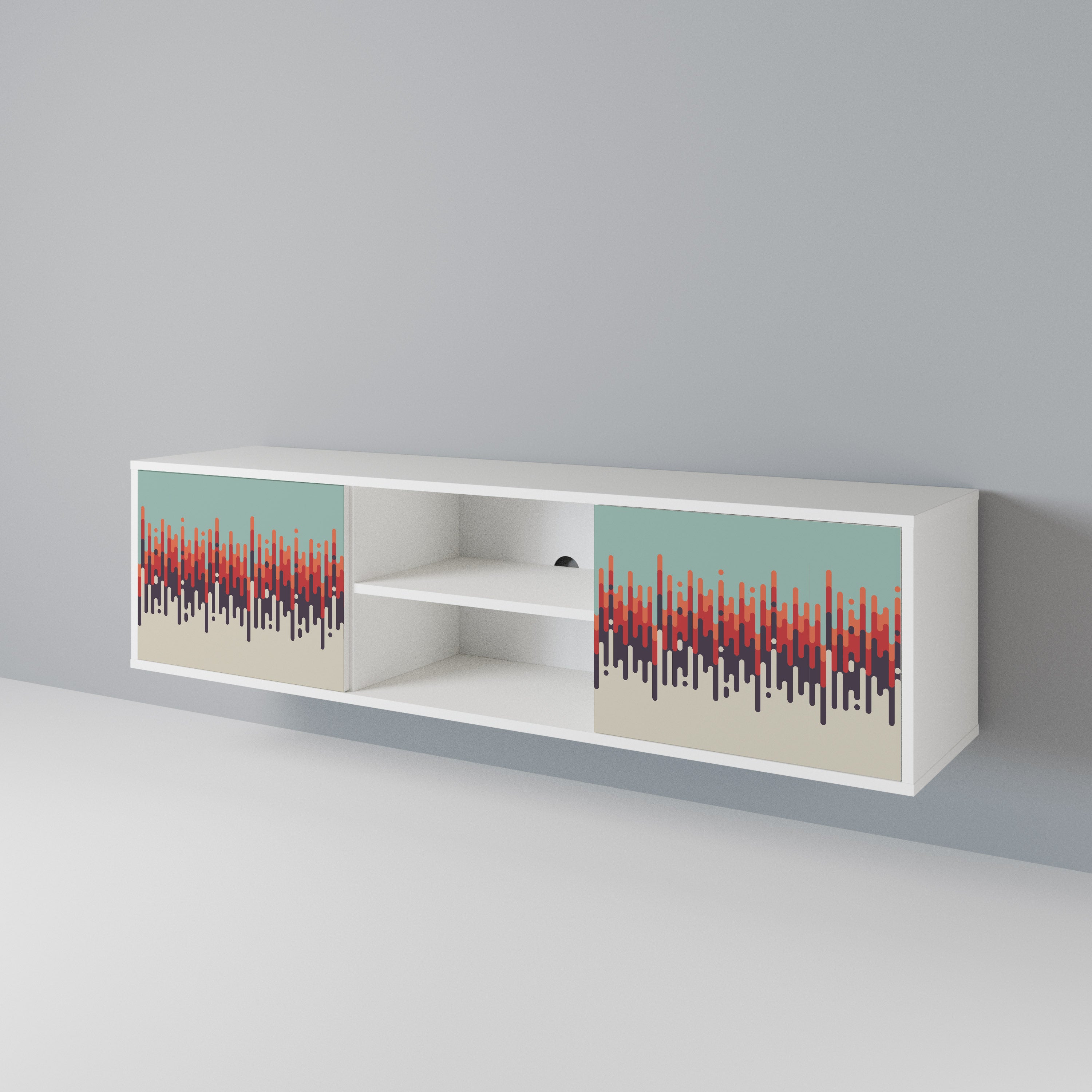 CHROMA CONTOURS Mueble de TV de 2 Puertas