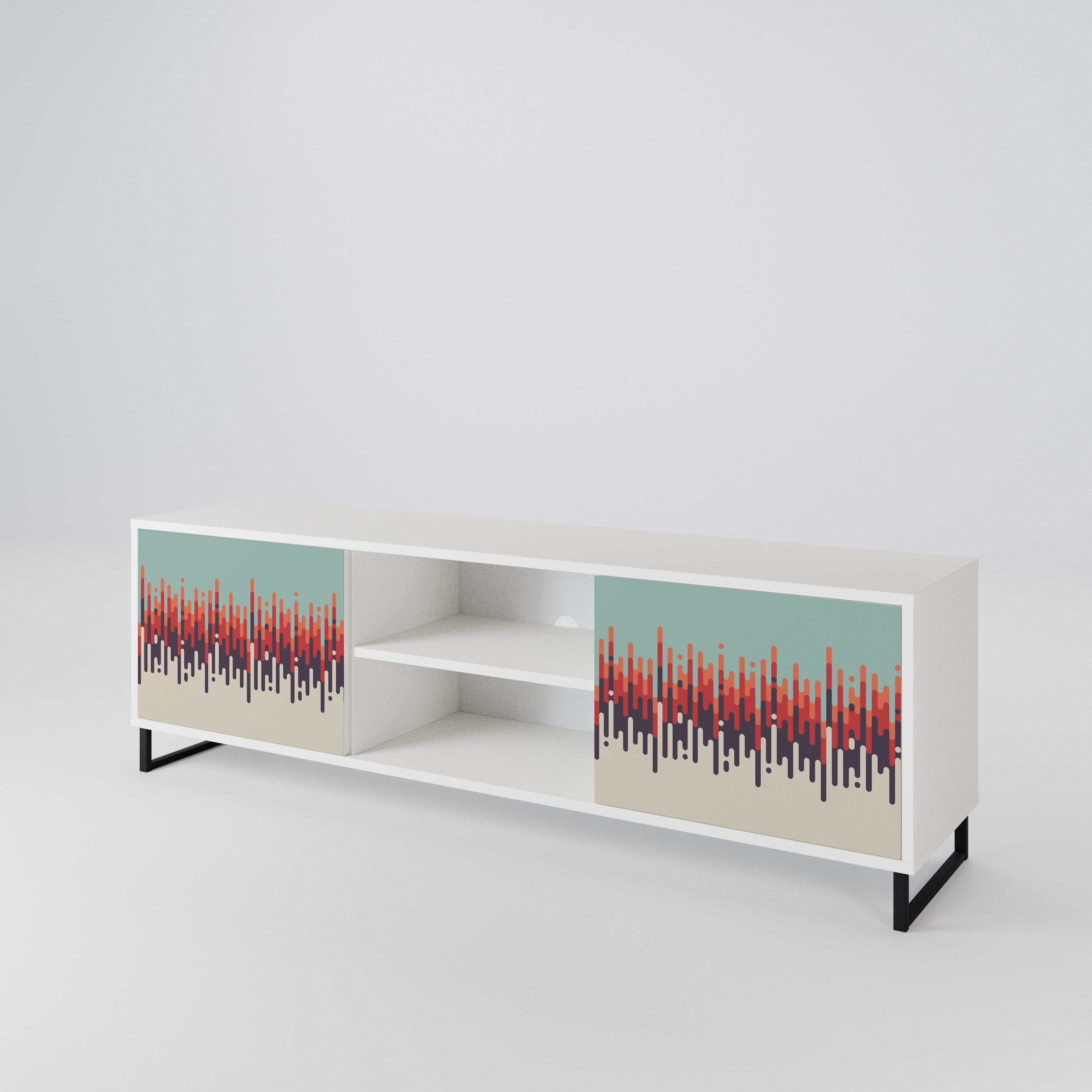 CHROMA CONTOURS Mueble de TV de 2 Puertas