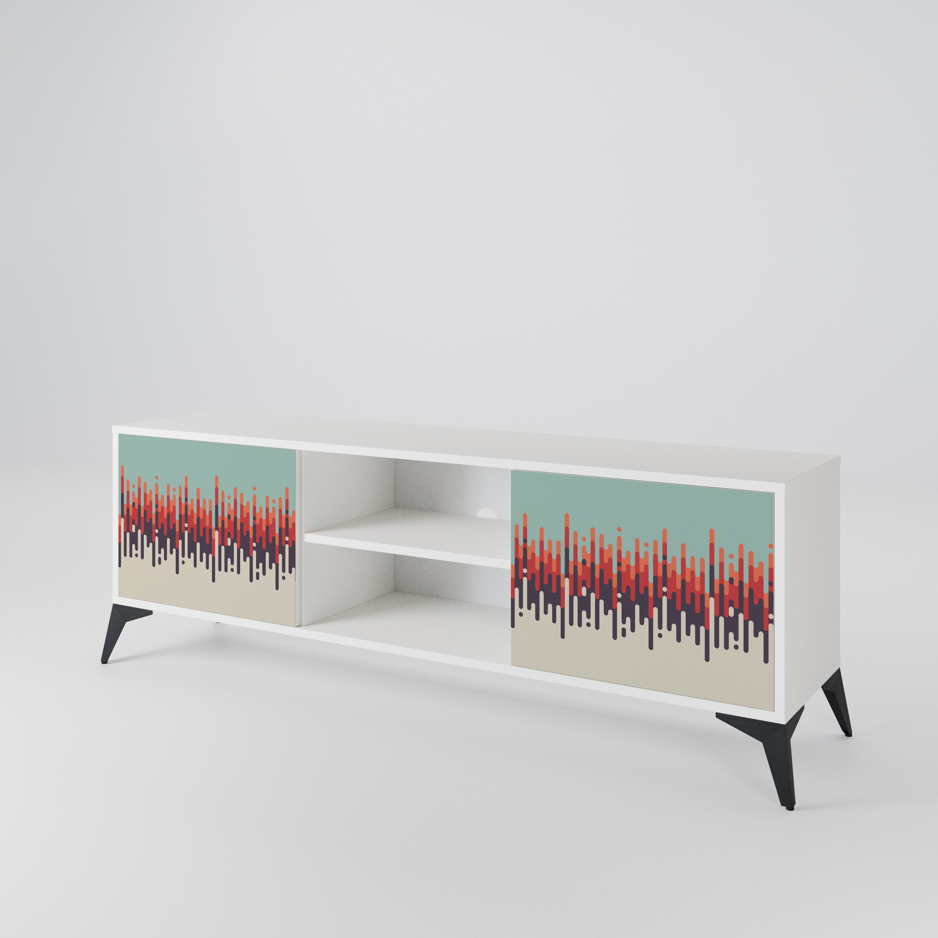 CHROMA CONTOURS Mueble de TV de 2 Puertas