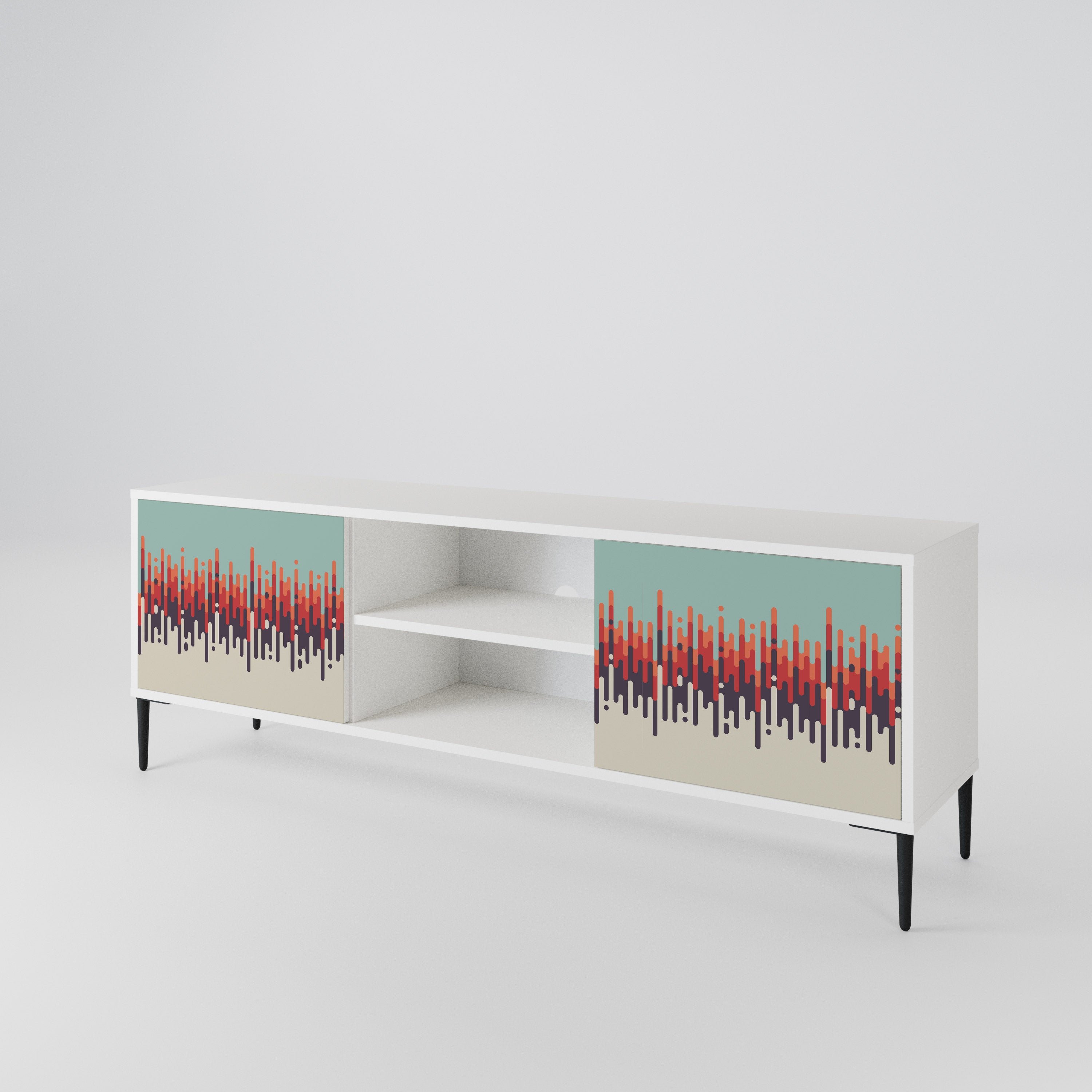 CHROMA CONTOURS Mueble de TV de 2 Puertas