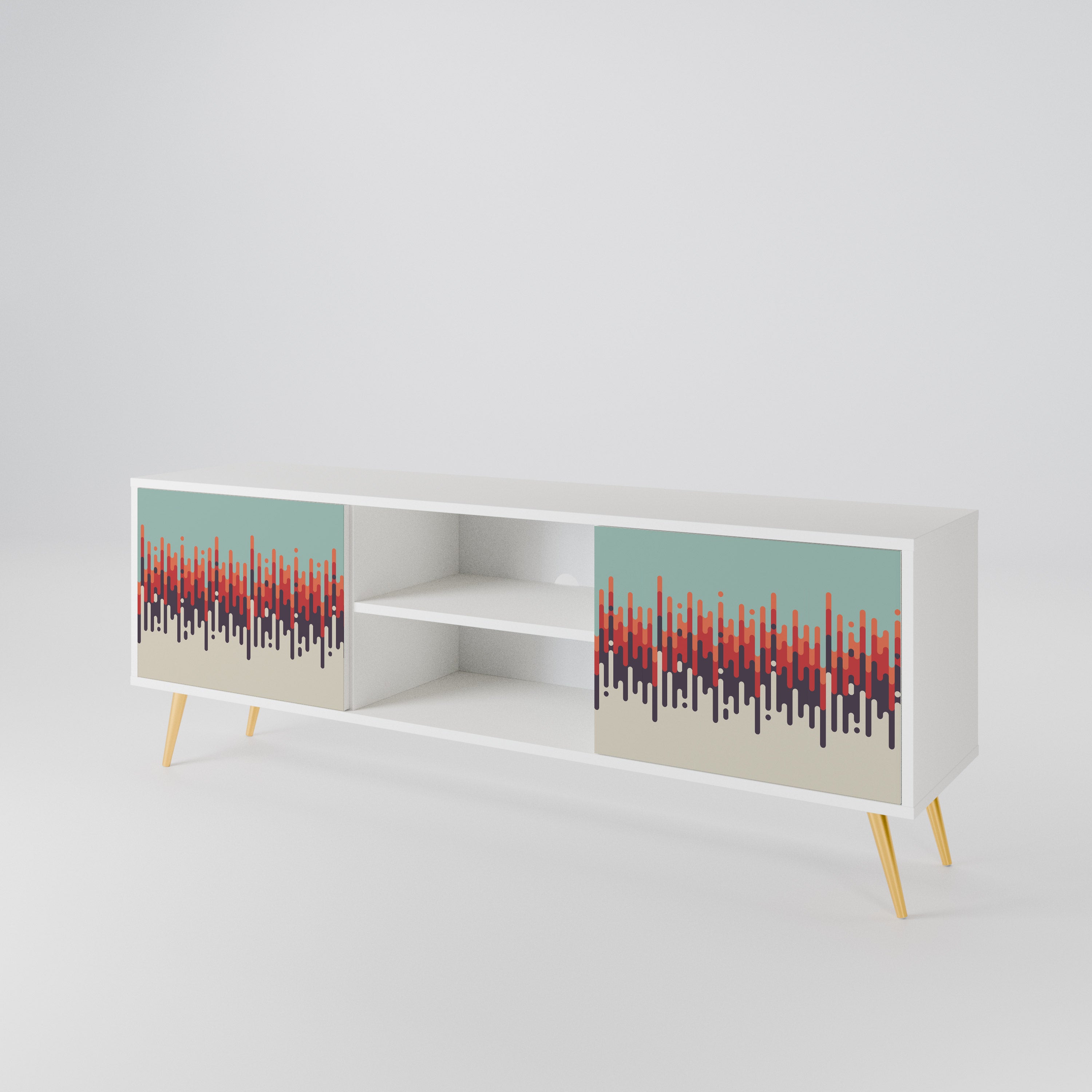 CHROMA CONTOURS Mueble de TV de 2 Puertas