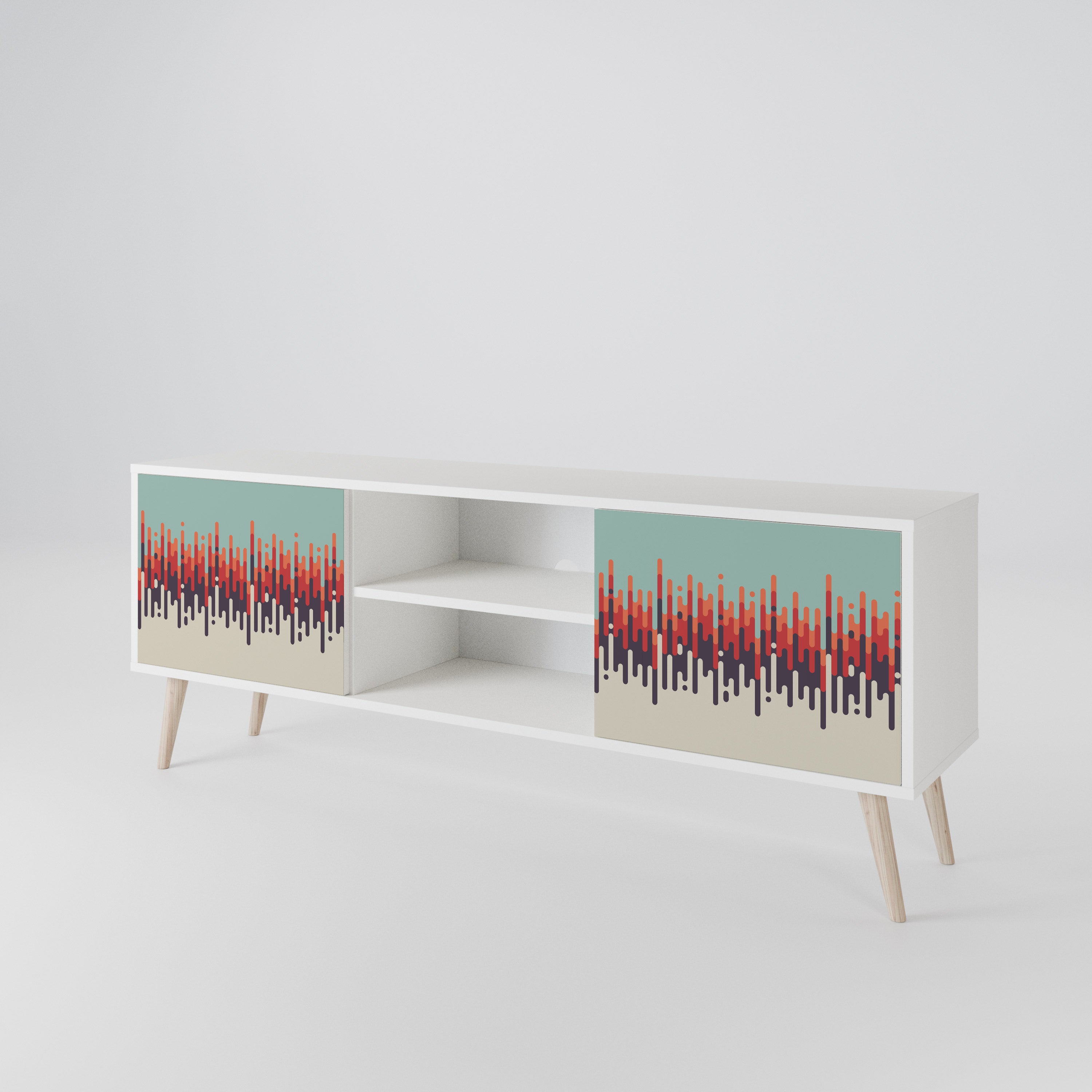 CHROMA CONTOURS Mueble de TV de 2 Puertas