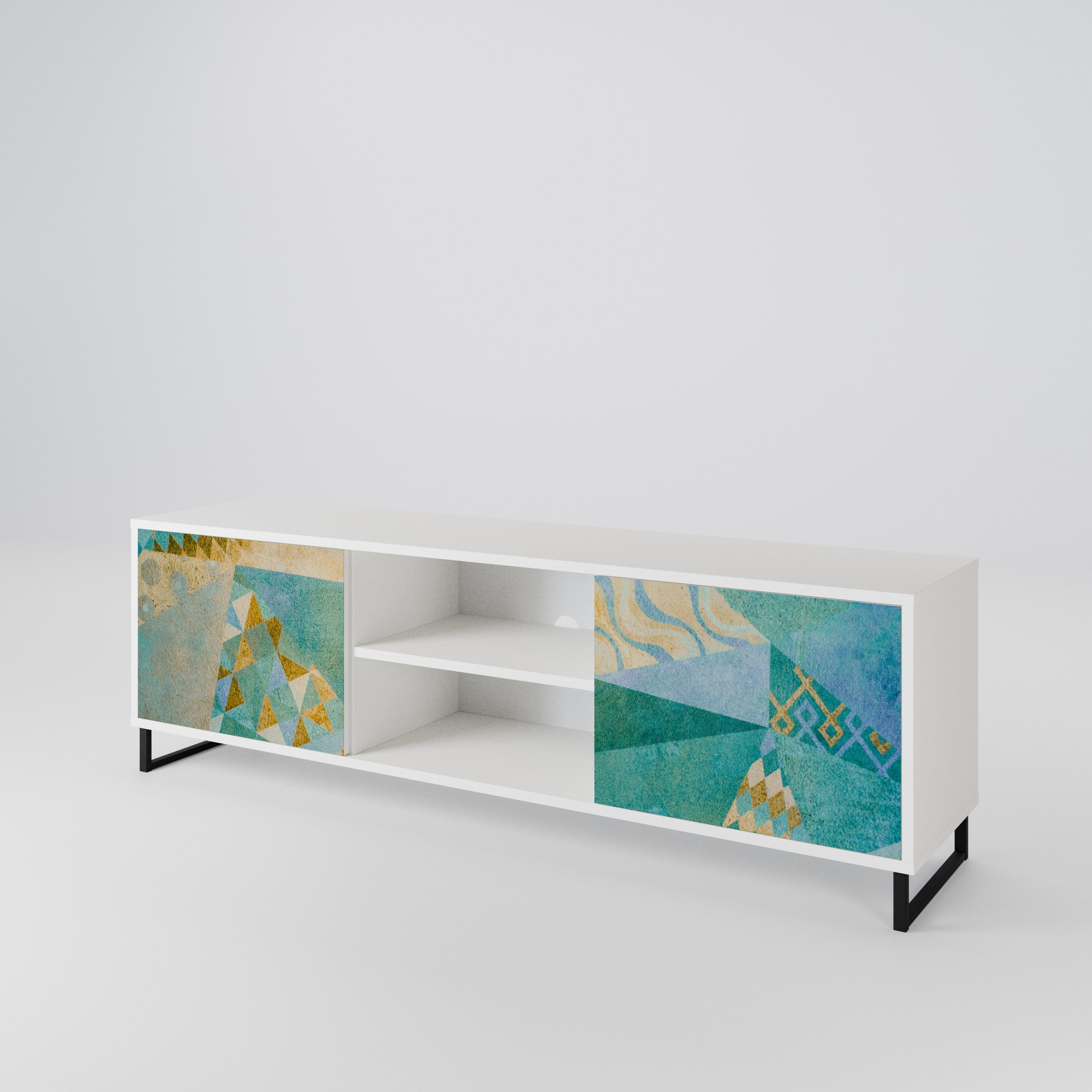 SPECTRUM SPLENDOR Mueble de TV de 2 Puertas