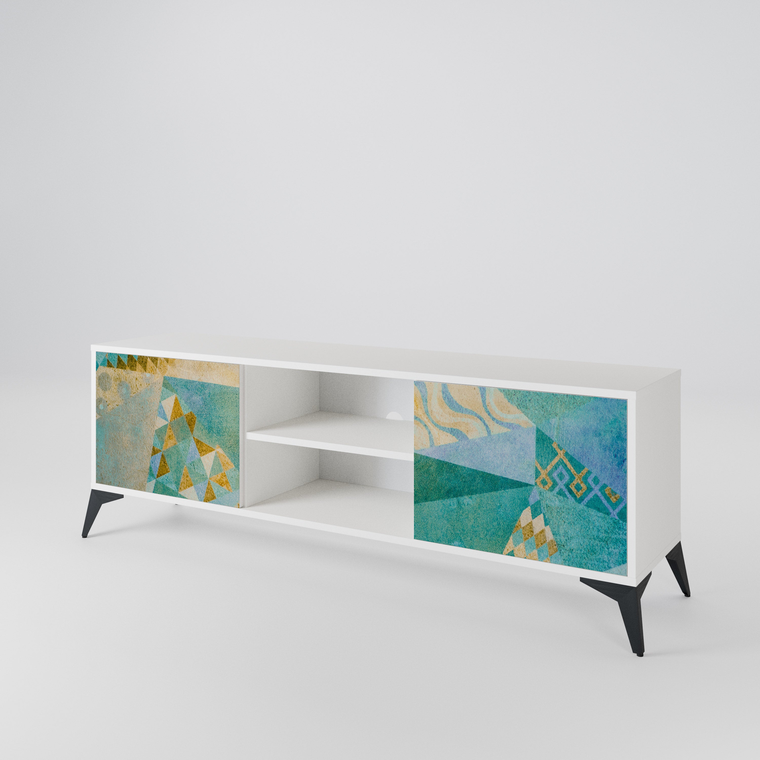 SPECTRUM SPLENDOR Mueble de TV de 2 Puertas