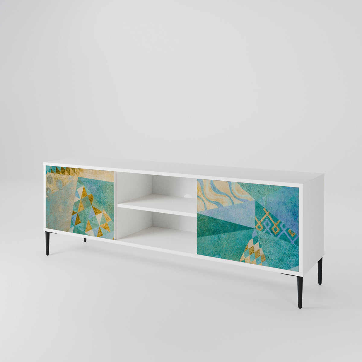 SPECTRUM SPLENDOR Mueble de TV de 2 Puertas
