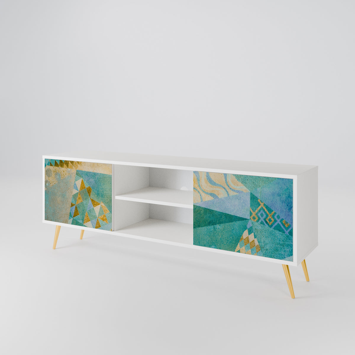 SPECTRUM SPLENDOR Mueble de TV de 2 Puertas