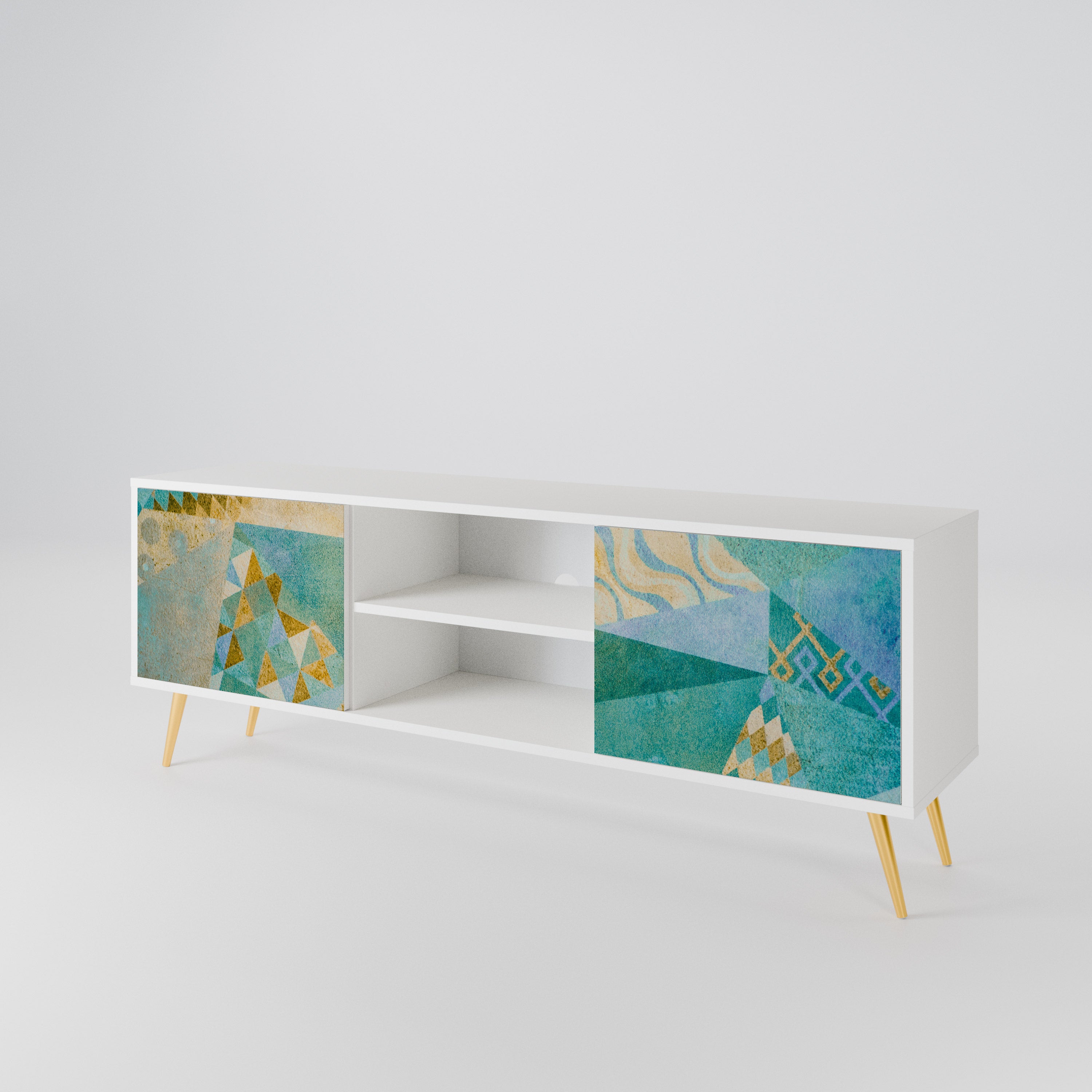 SPECTRUM SPLENDOR Mueble de TV de 2 Puertas