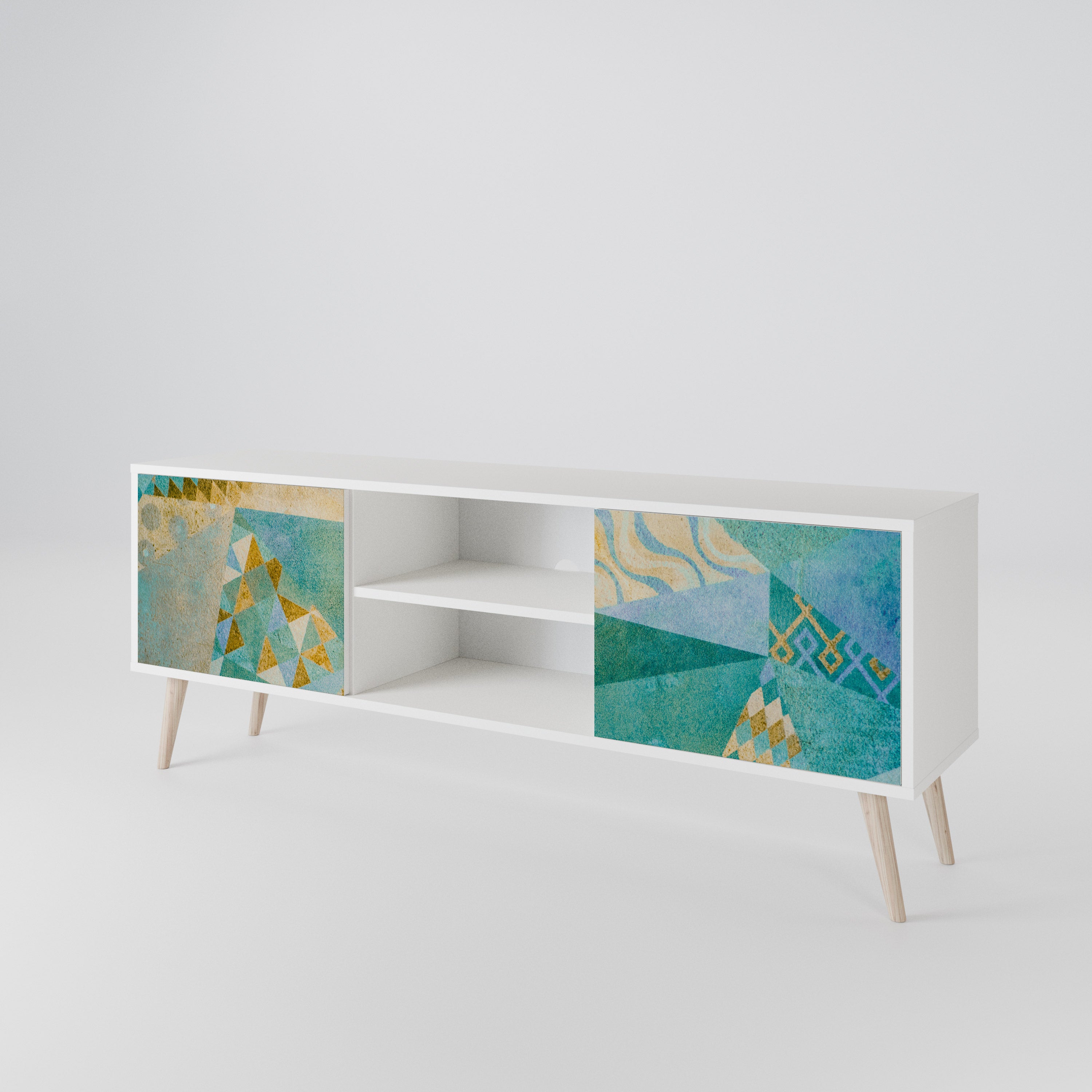 SPECTRUM SPLENDOR Mueble de TV de 2 Puertas