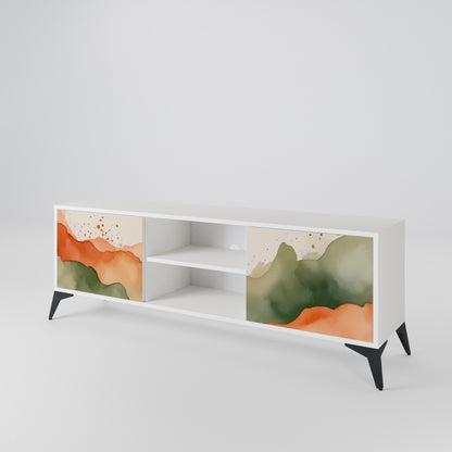 WATERCOLOUR PEAKS Mueble de TV de 2 Puertas