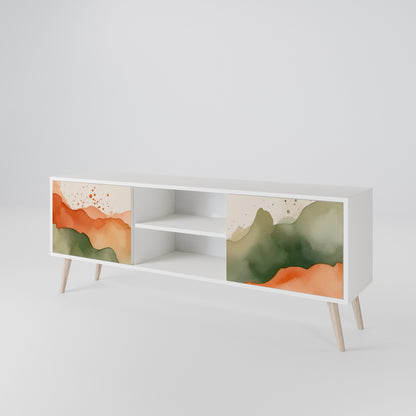 WATERCOLOUR PEAKS Mueble de TV de 2 Puertas