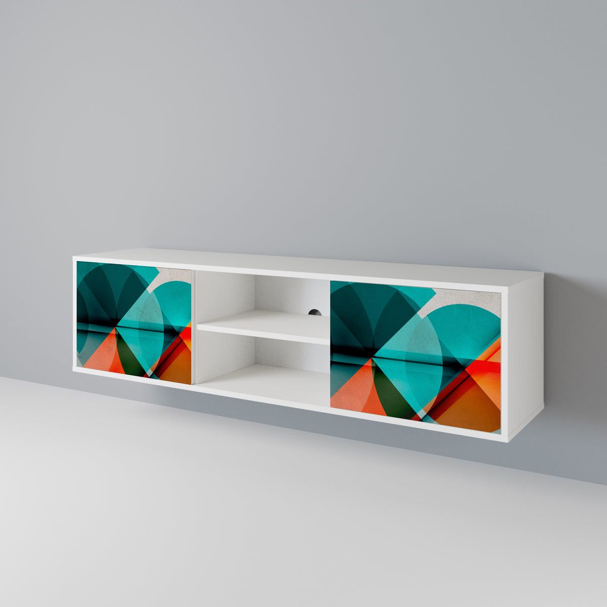 CIRCULAR RHAPSODY Mueble de TV de 2 Puertas