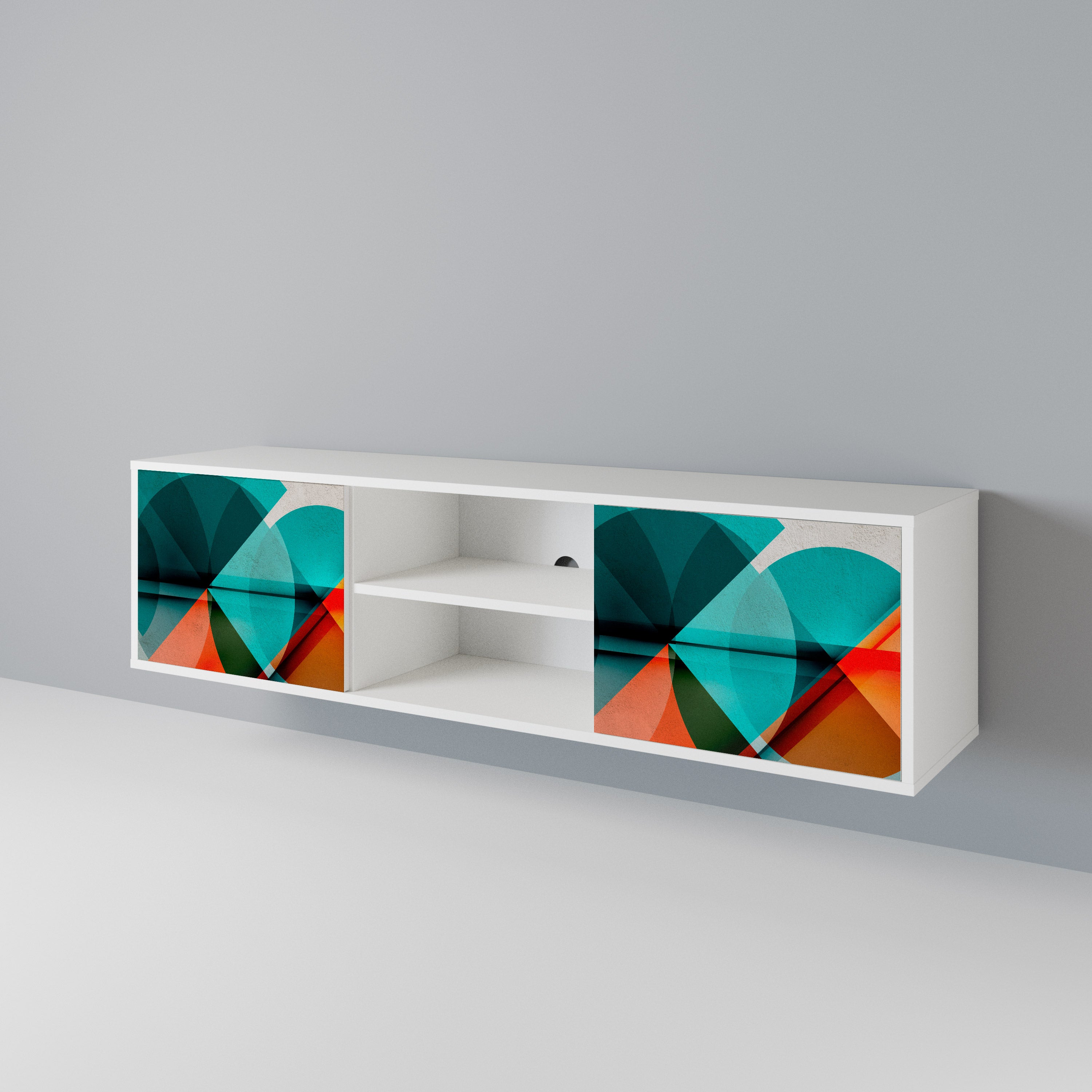 CIRCULAR RHAPSODY Mueble de TV de 2 Puertas