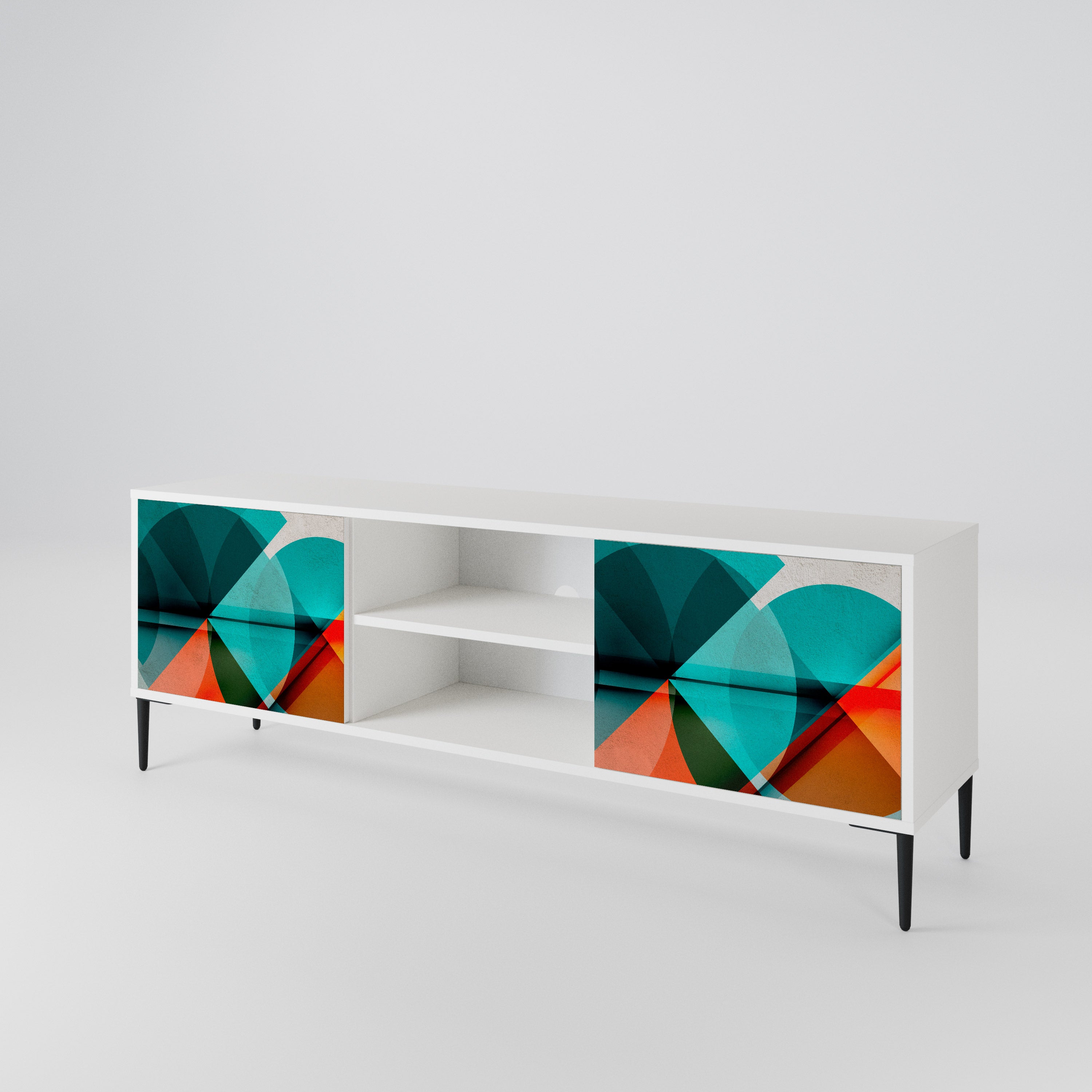 CIRCULAR RHAPSODY Mueble de TV de 2 Puertas