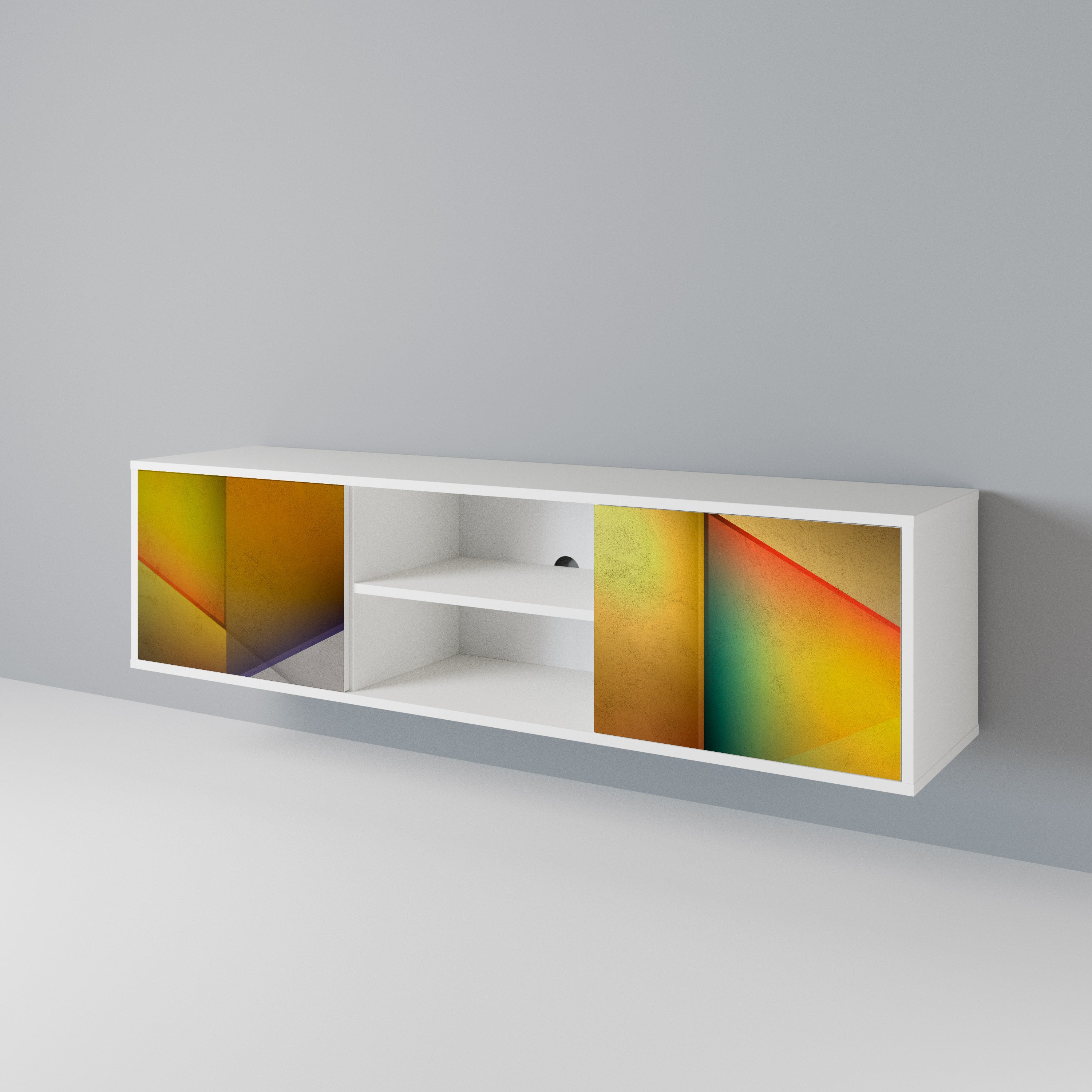 PIERCING SHARPNESS Mueble de TV de 2 Puertas