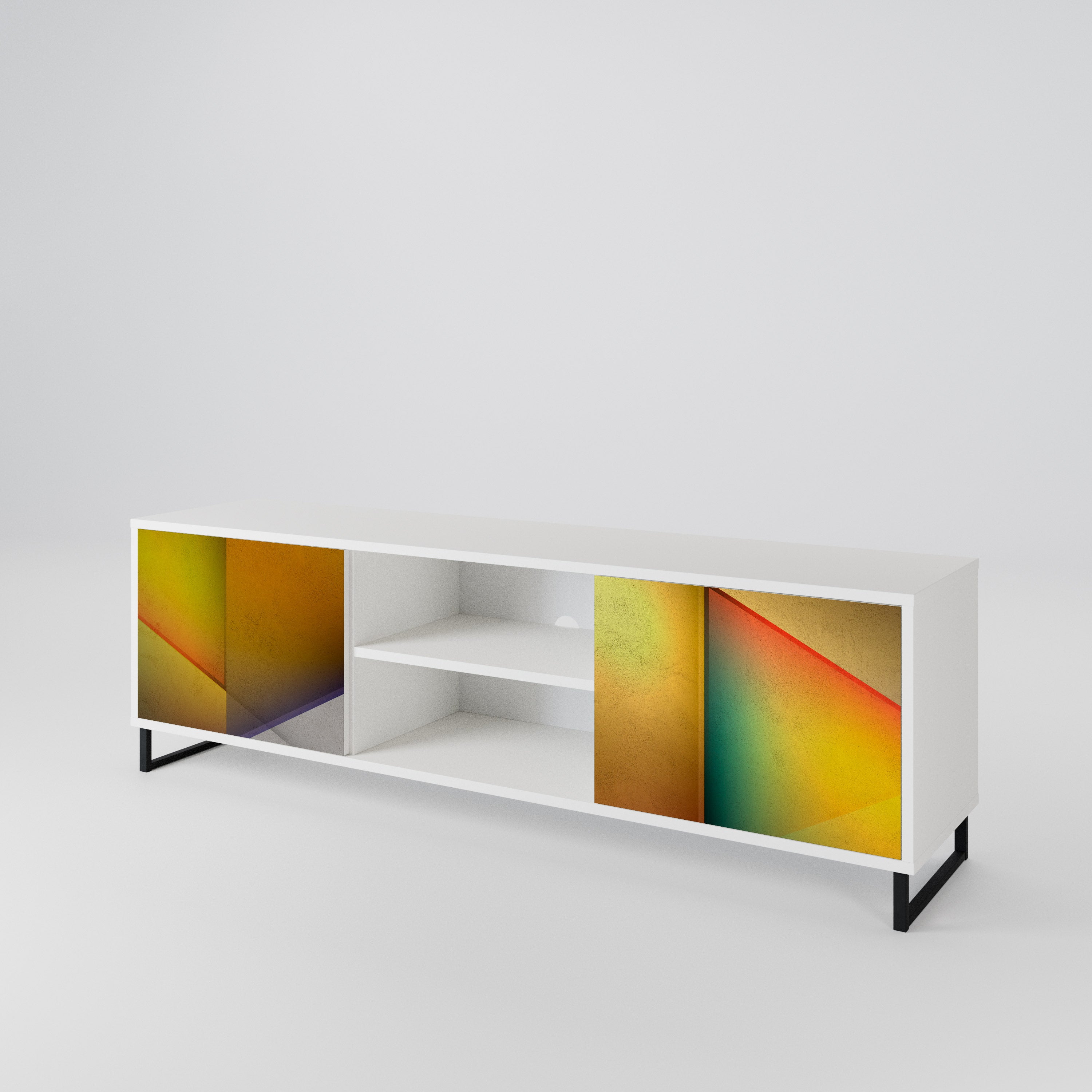 PIERCING SHARPNESS Mueble de TV de 2 Puertas