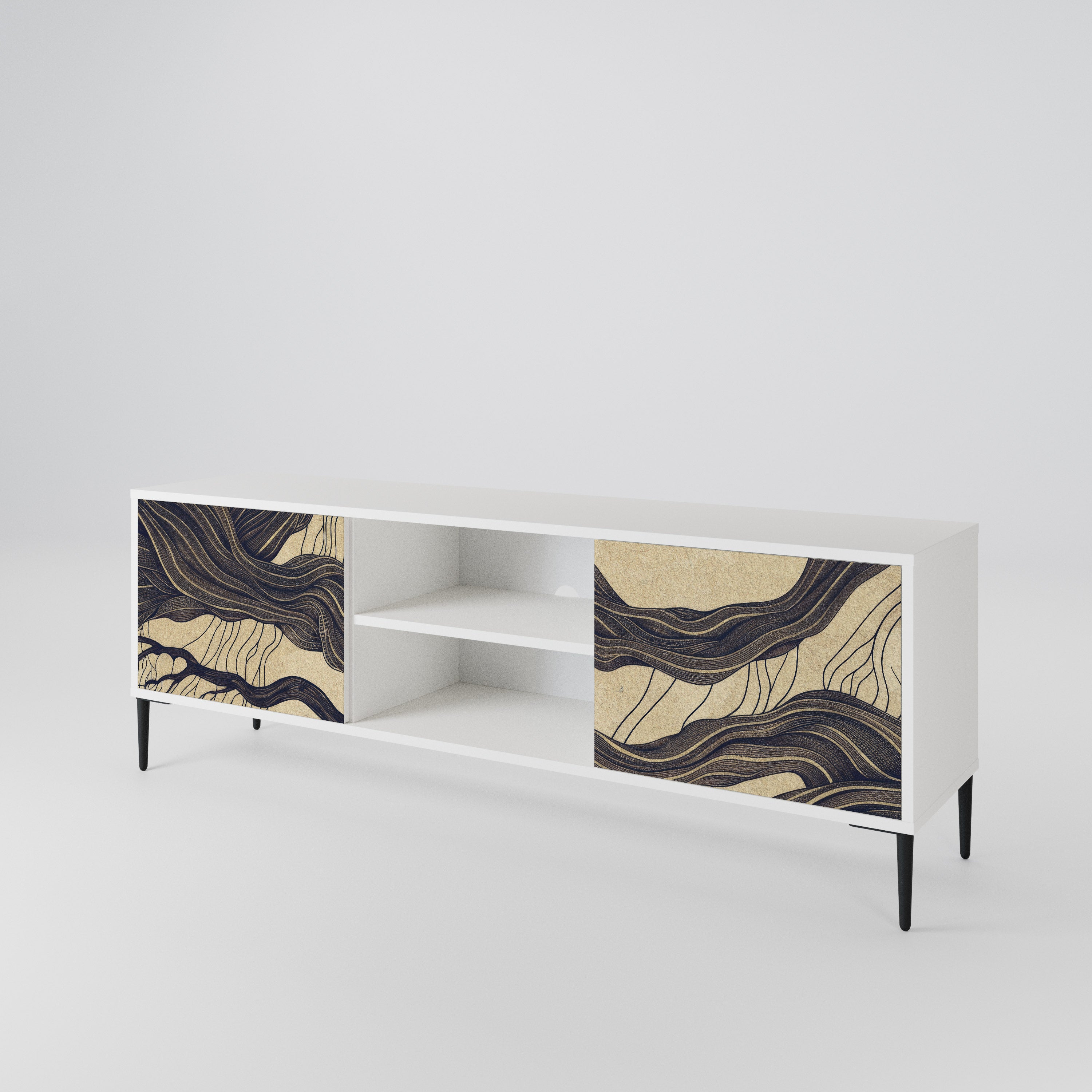 UNIFIED FRAGMENTS Mueble de TV de 2 Puertas