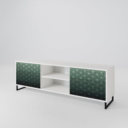 ORNAMENTAL GLIMMER Mueble de TV de 2 Puertas