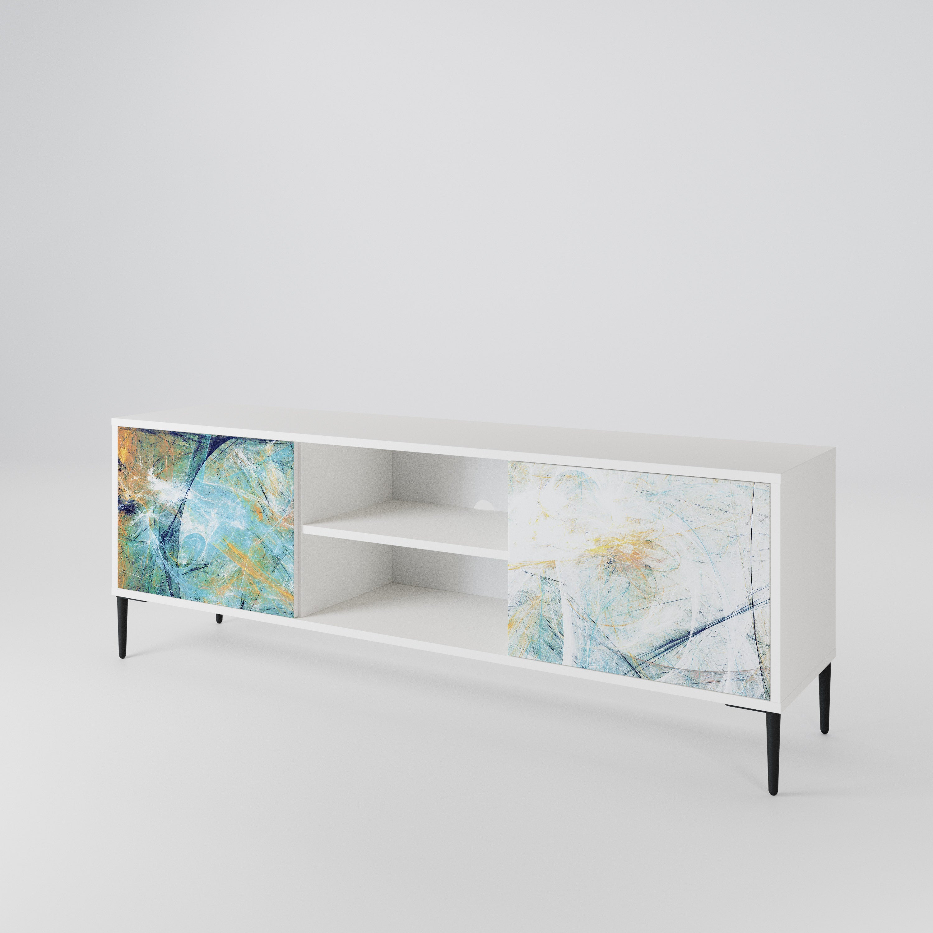 ABSTRACT THOUGHTS 2-Door TV Cabinet