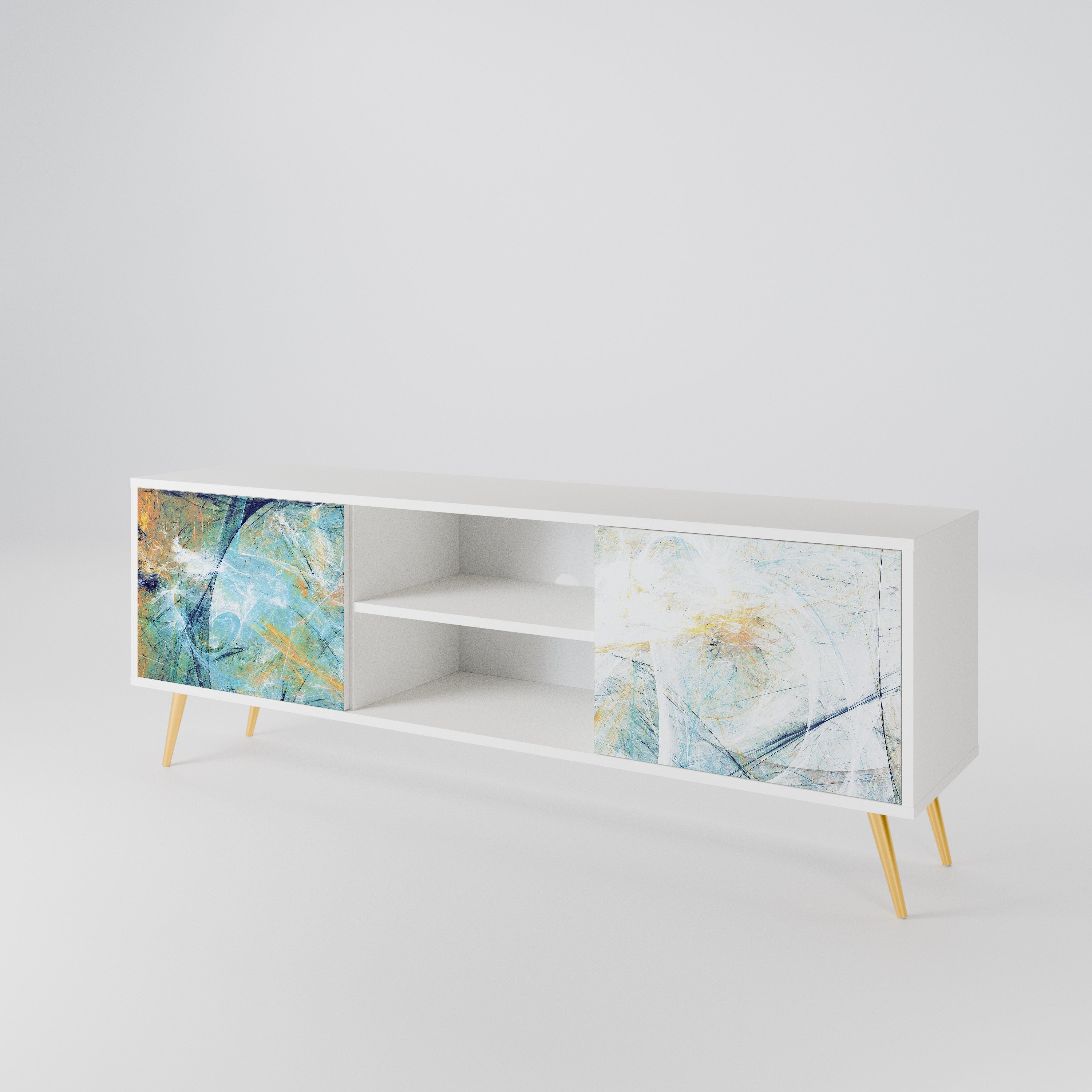 ABSTRACT THOUGHTS 2-Door TV Cabinet