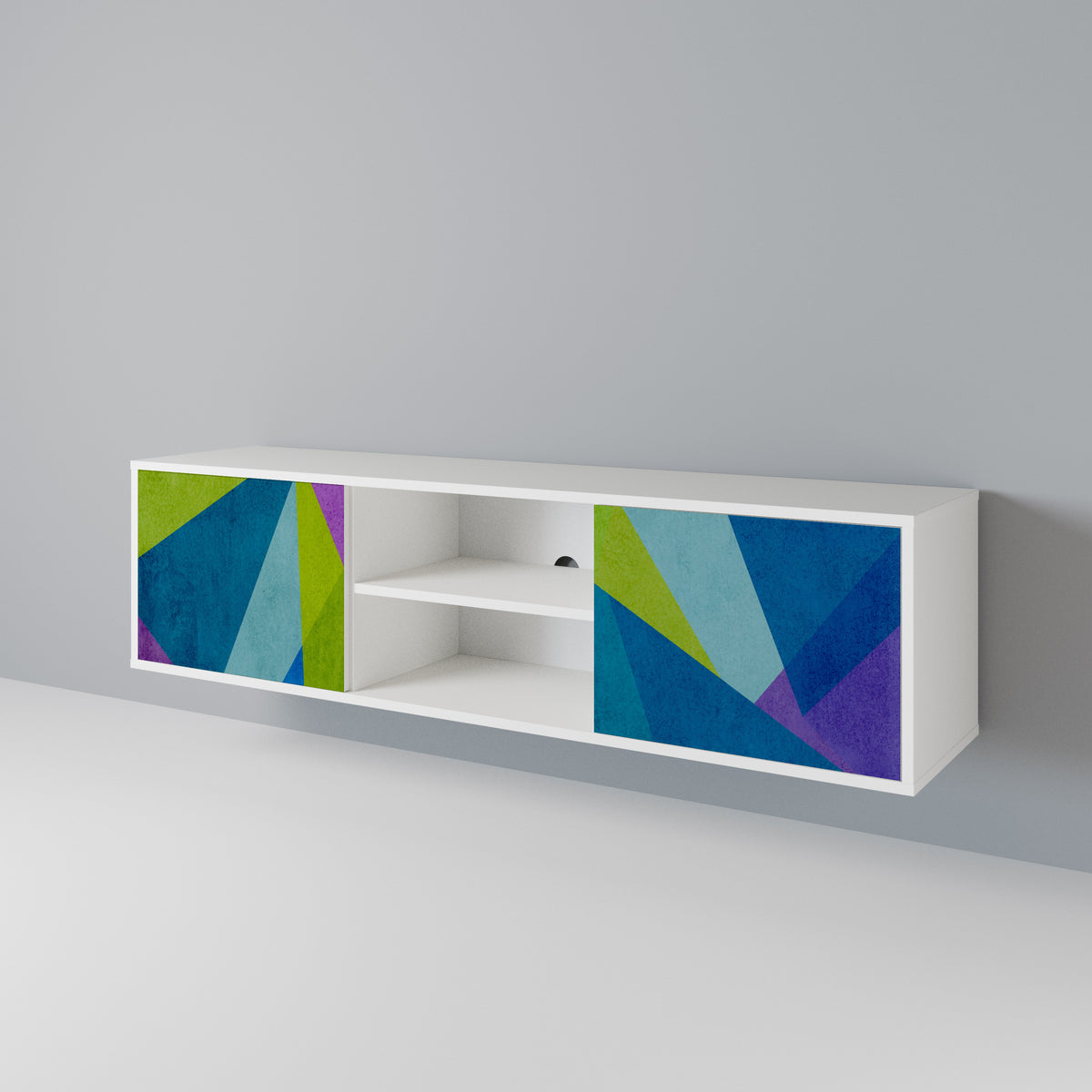 COLD SHOWCASE Mueble de TV de 2 Puertas