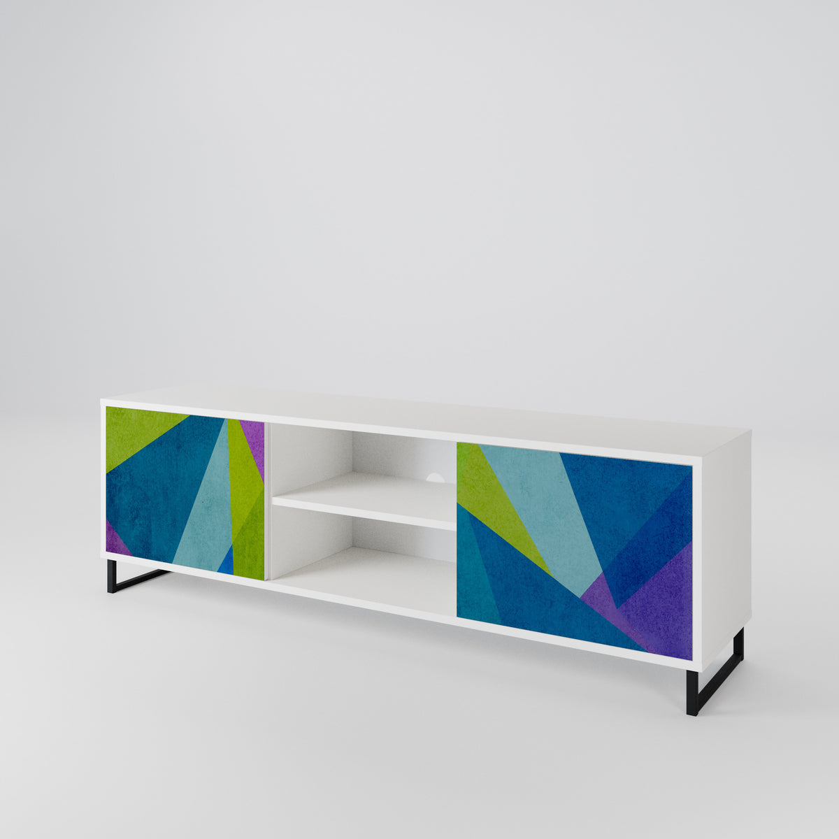 COLD SHOWCASE Mueble de TV de 2 Puertas